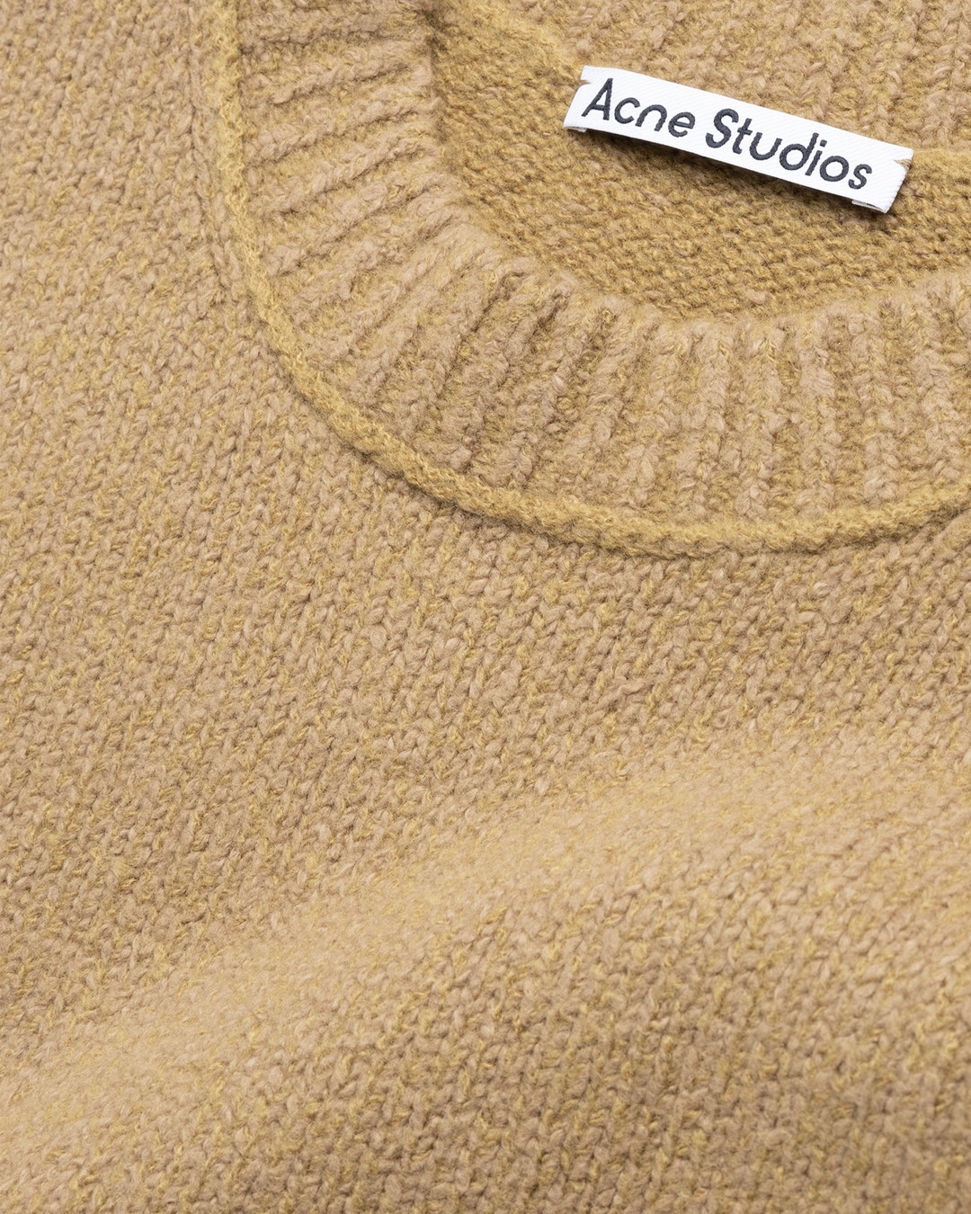 Acne Studios – Wool Blend Jumper Camel Brown - Knitwear - Brown - Image 6