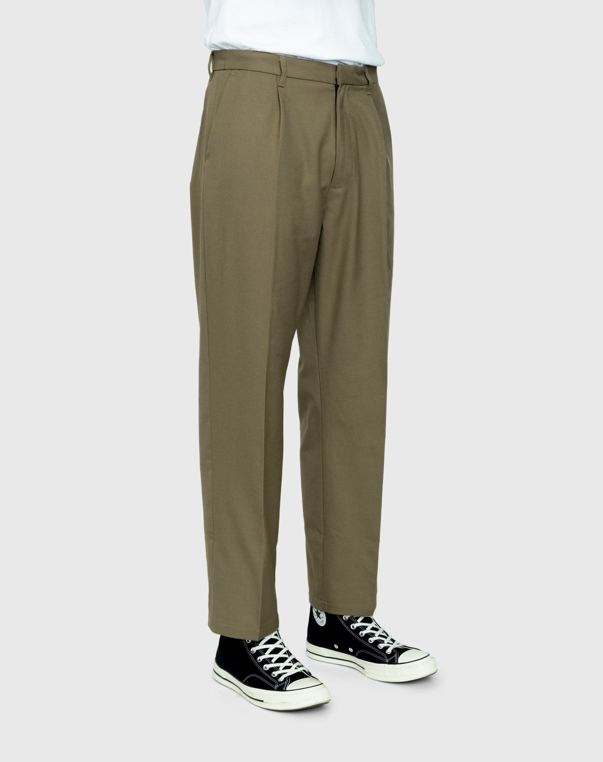 Highsnobiety – Heavy Wool Dress Pants Light Brown - Trousers - Brown - Image 4