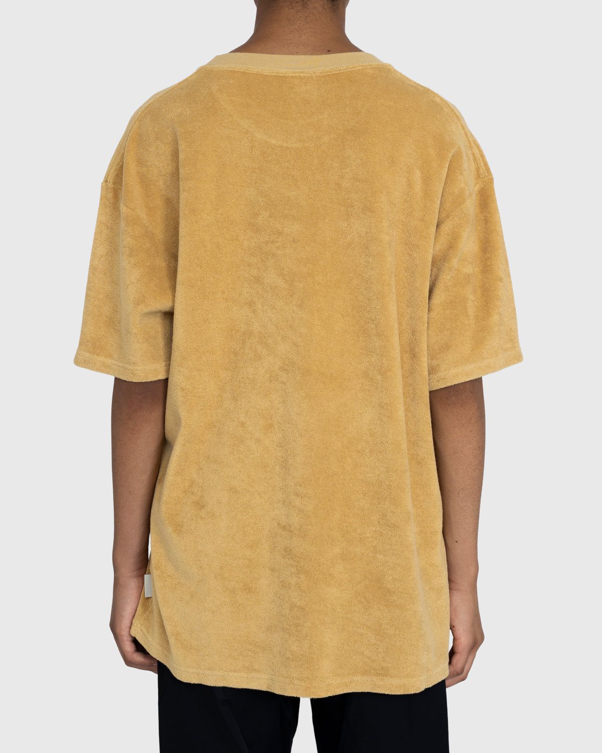 Highsnobiety – HS Logo Reverse Terry T-Shirt Brown - Tops - Brown - Image 3