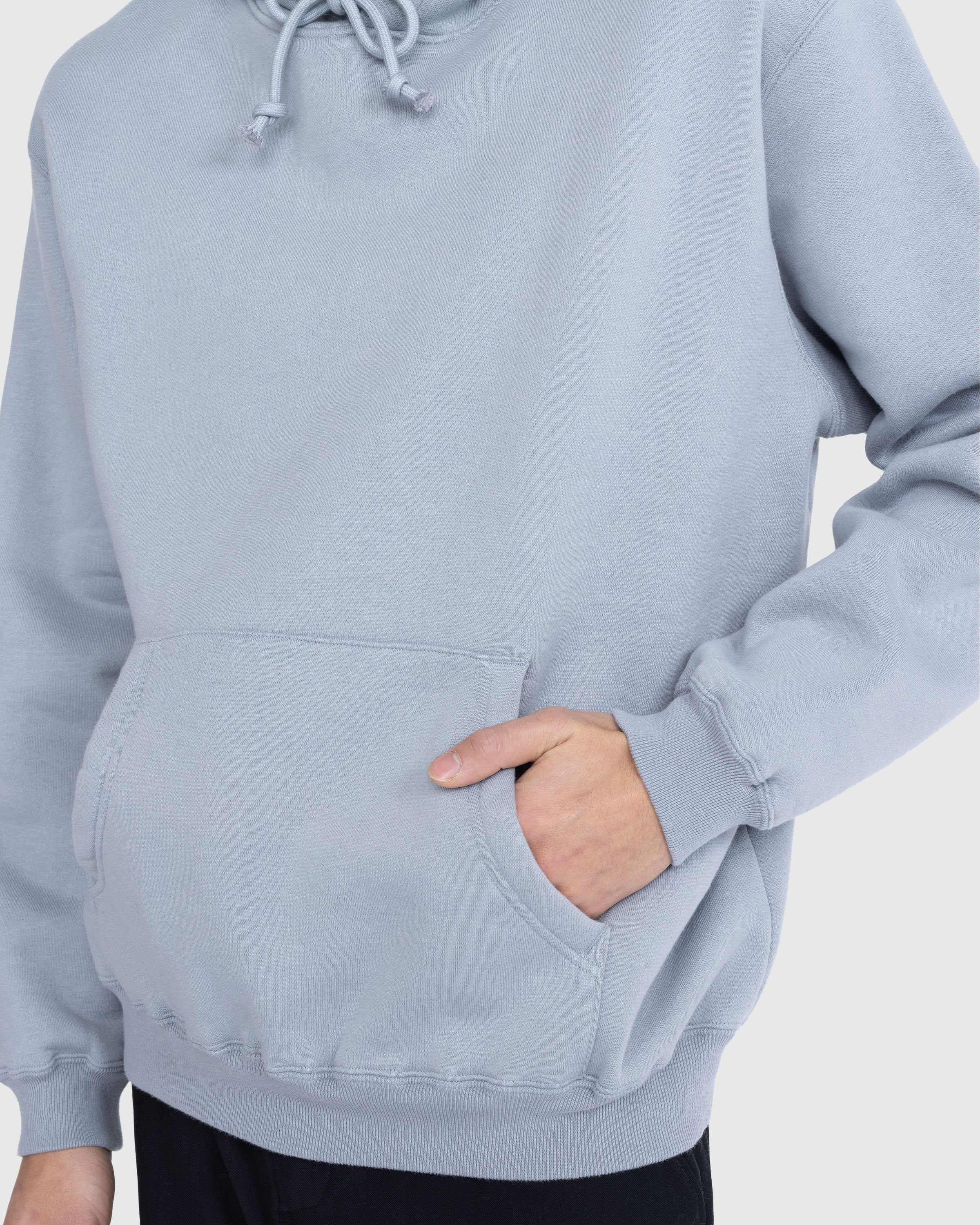 Auralee Smooth Soft Pullover Hoodie Blue Gray Highsnobiety Shop