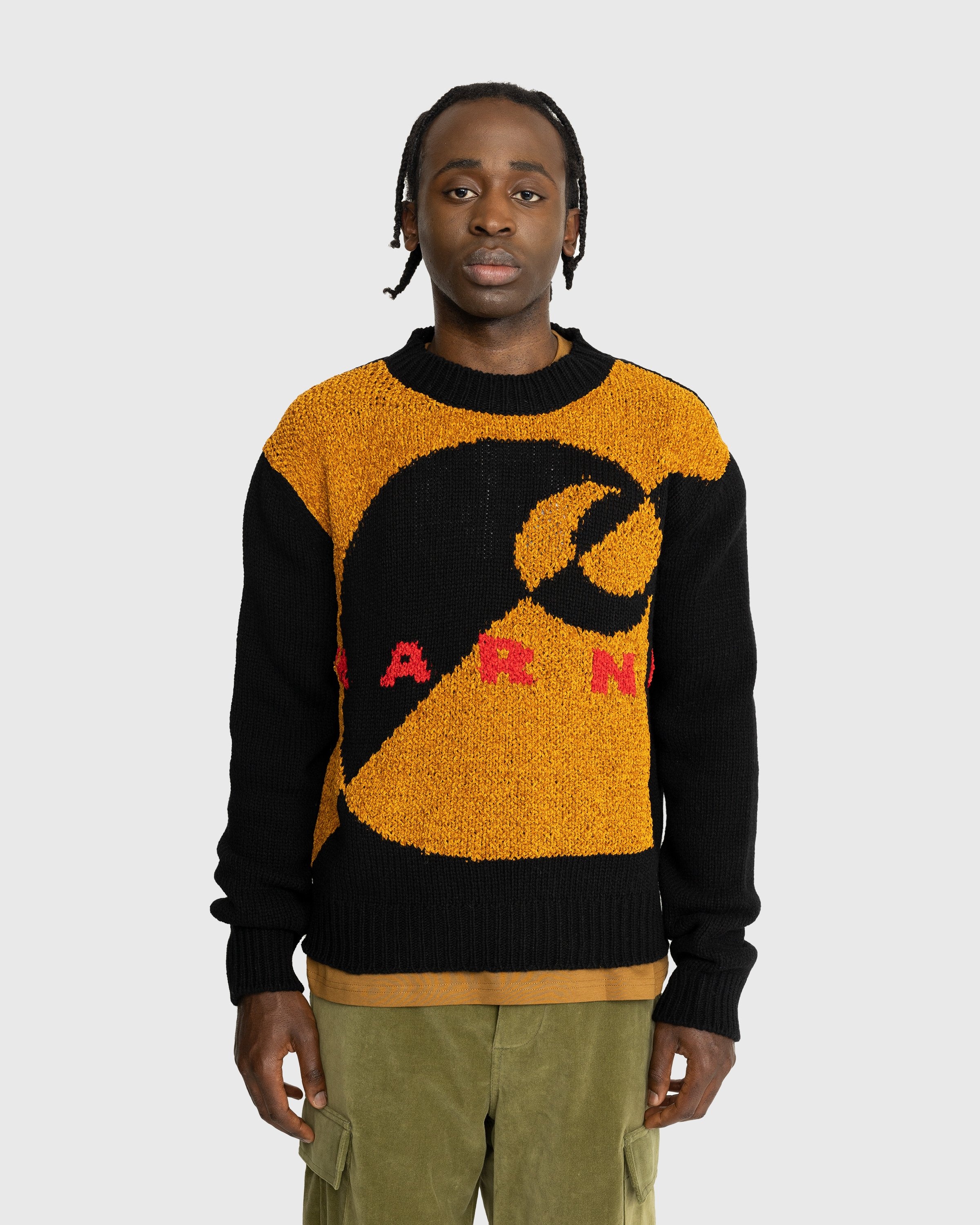Marni x Carhartt WIP – Intarsia Logo Sweater Brown | Highsnobiety Shop