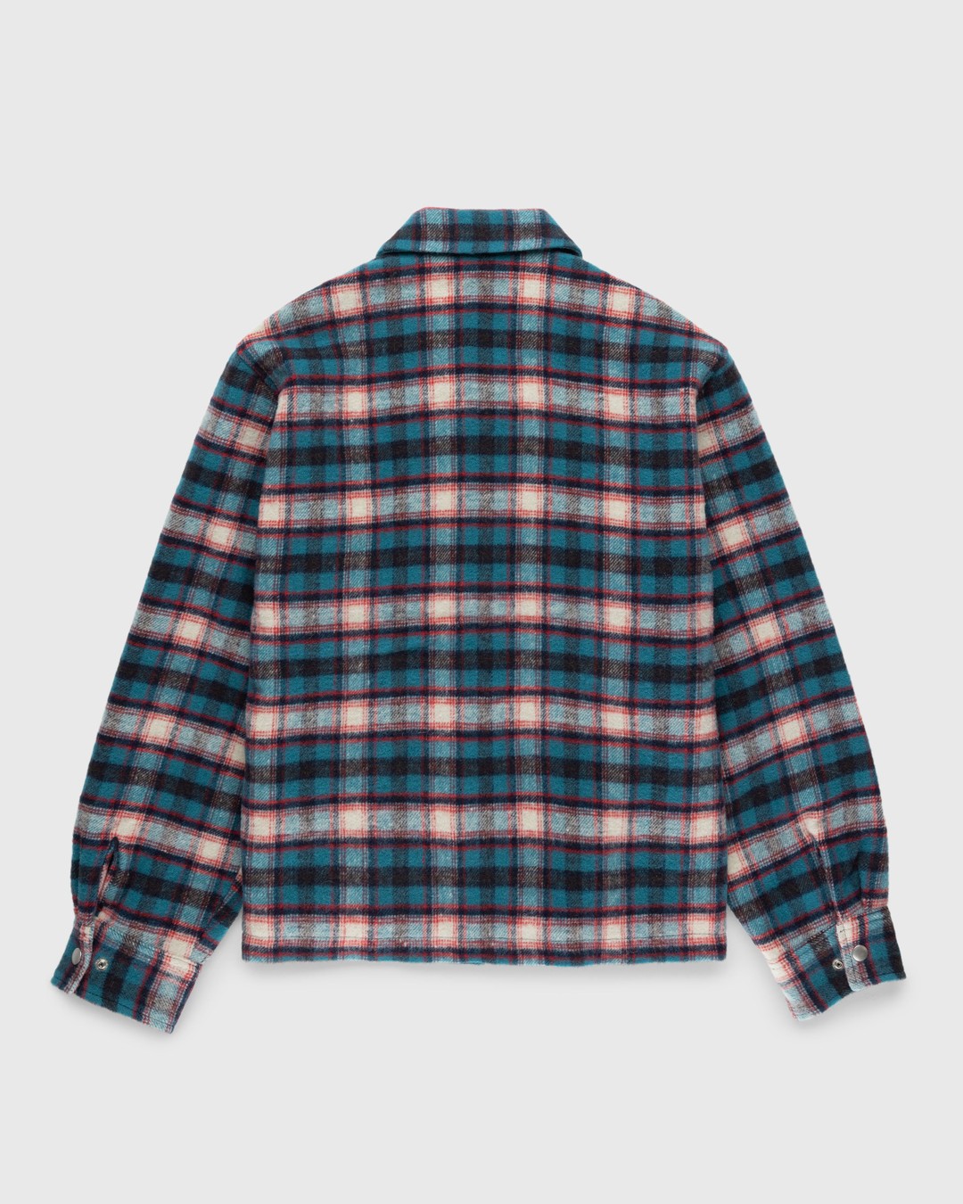 Highsnobiety HS05 – Shaggy Plaid Shirt Red/Blue - Shirts - Multi - Image 2