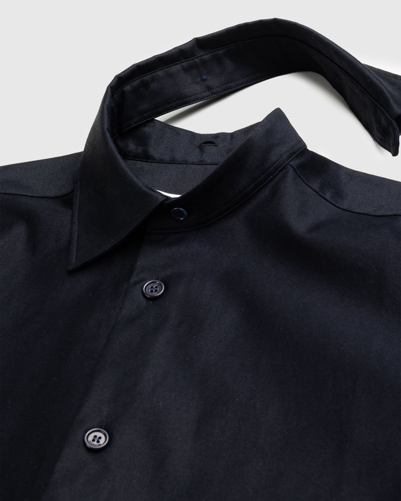 J.W. Anderson – Contrast Patch Pocket Oversized Shirt Navy Blue ...