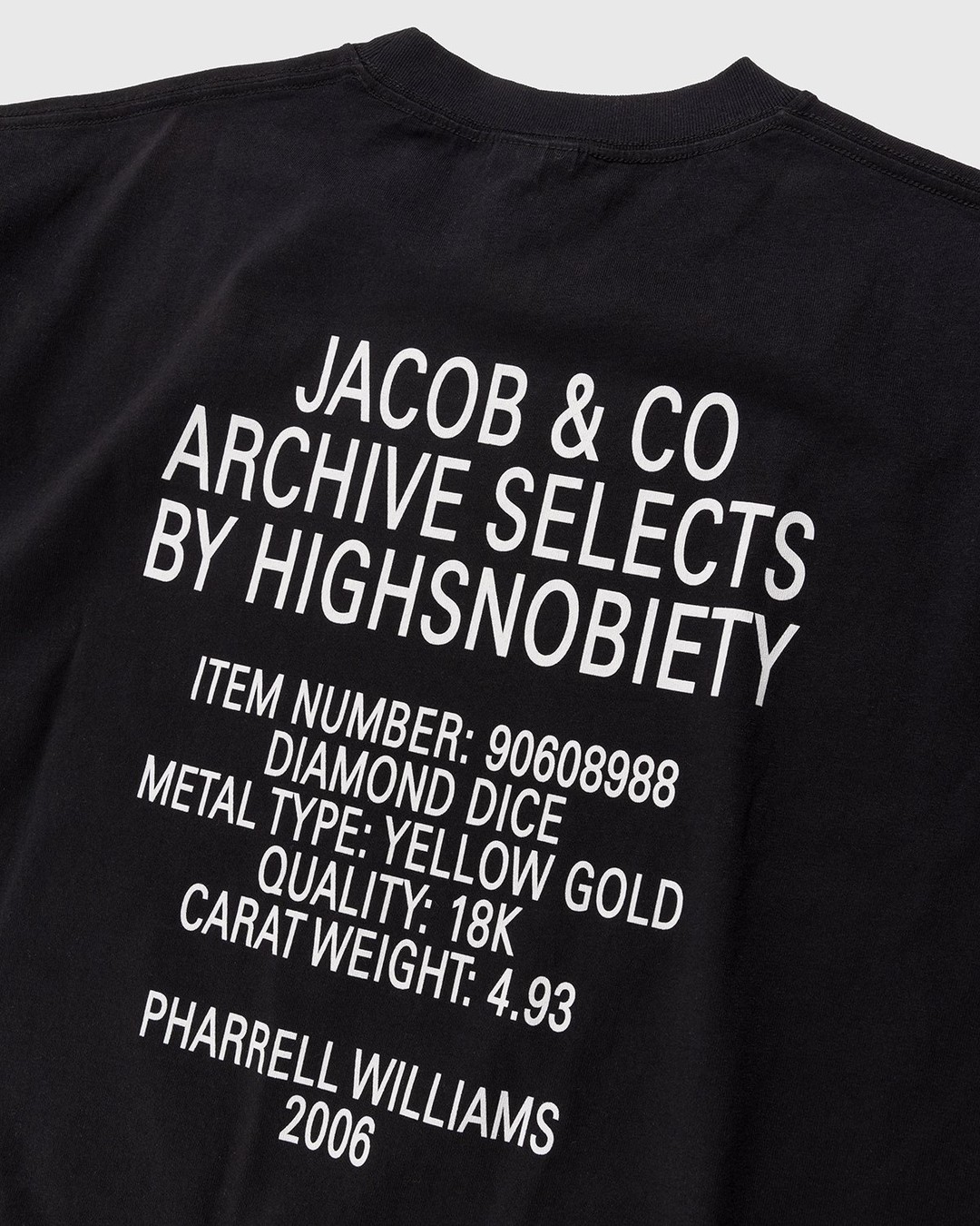 Jacob & Co. x Highsnobiety – Diamond Dice T-Shirt Black - Tops - Black - Image 6