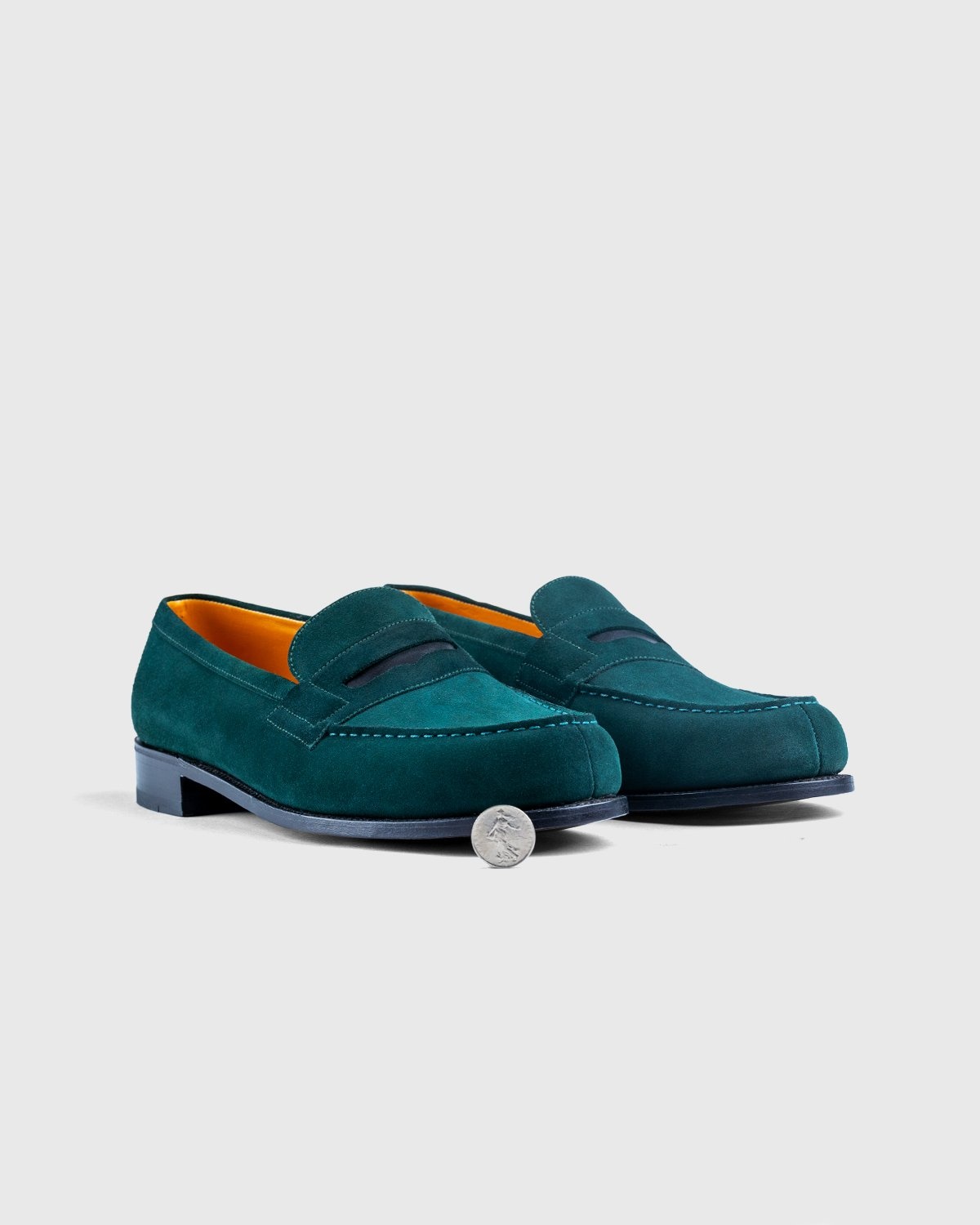 J.M. Weston x Highsnobiety – 180 'Penny' Loafer - Loafers - Green - Image 5