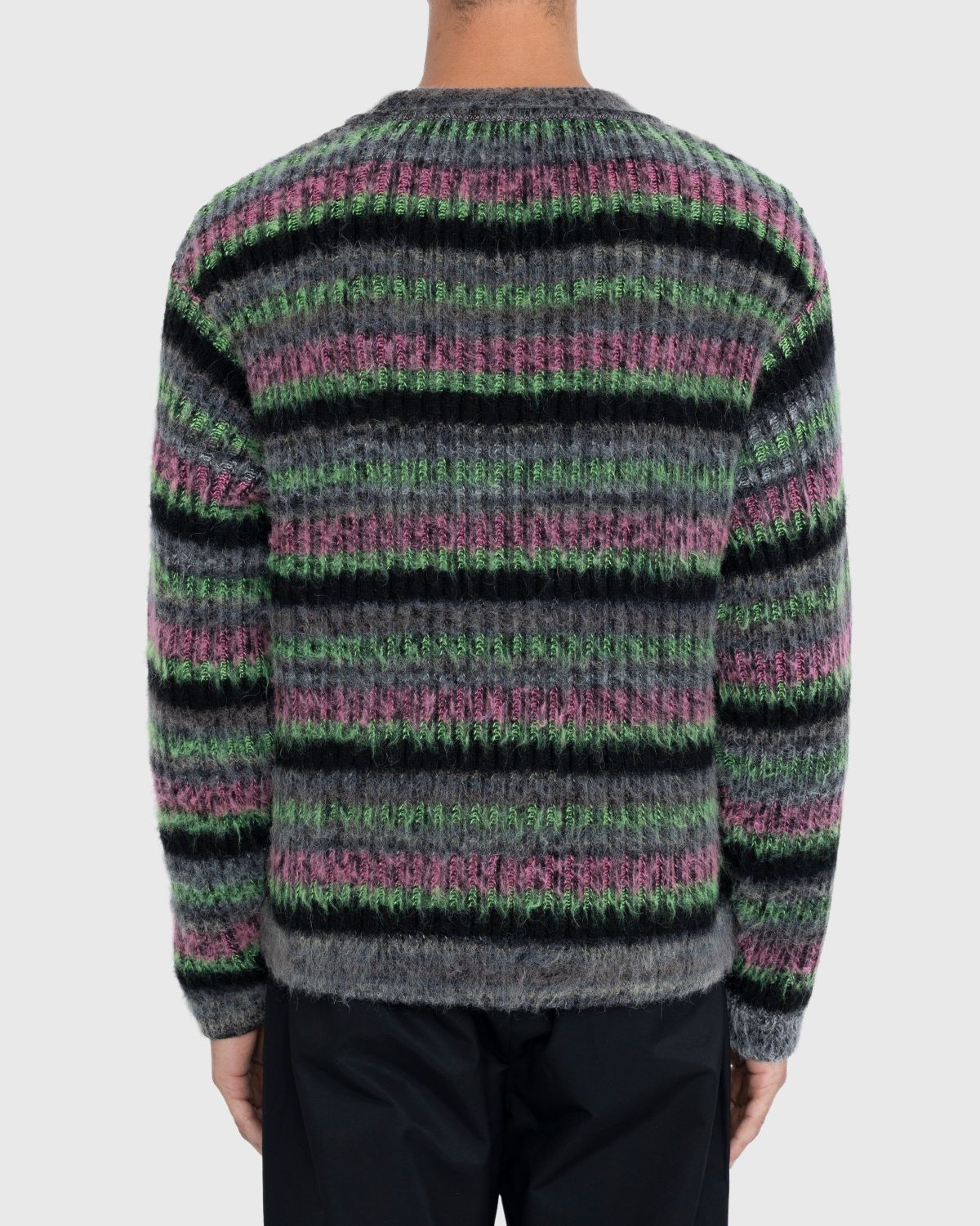 AGR – Fuzzy Mohair Crewneck Sweater Multi - Knitwear - Multi - Image 4