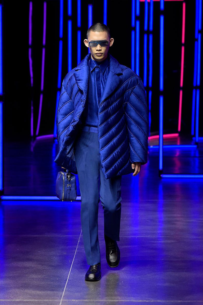 Blue puffer Fendi FW 2021