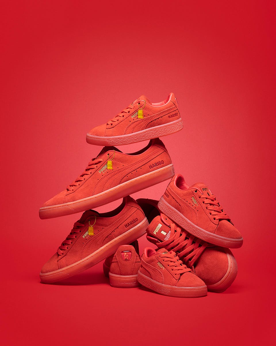 puma x haribo suede