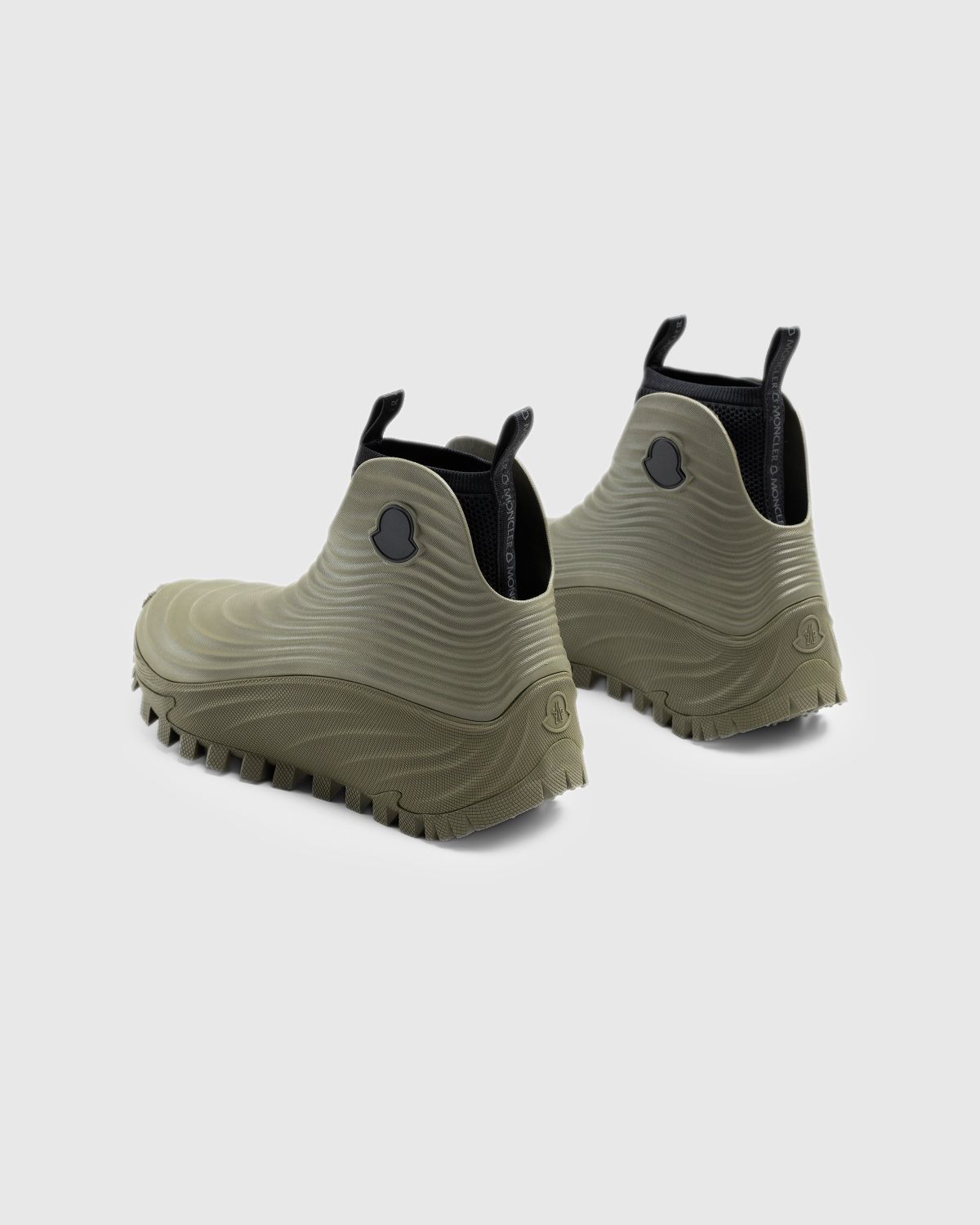 Moncler – Acqua High Rain Boots Khaki - Rubber Boots - Brown - Image 4