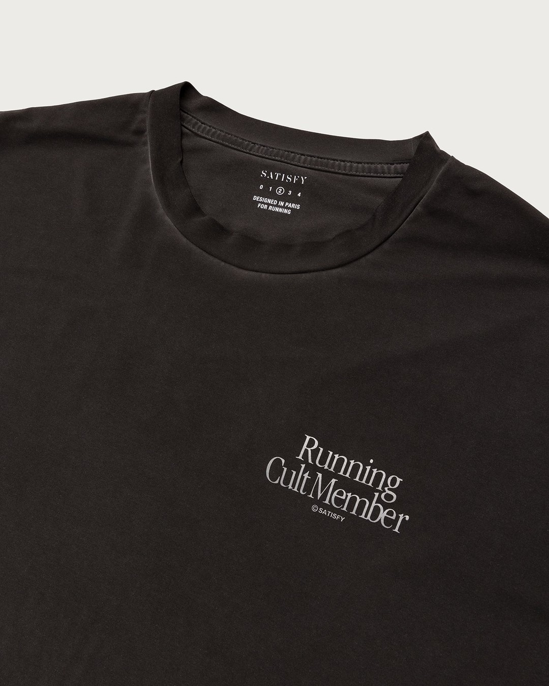 Satisfy x Highsnobiety – HS Sports Balance T-Shirt Black Pigment - T-shirts - Grey - Image 5