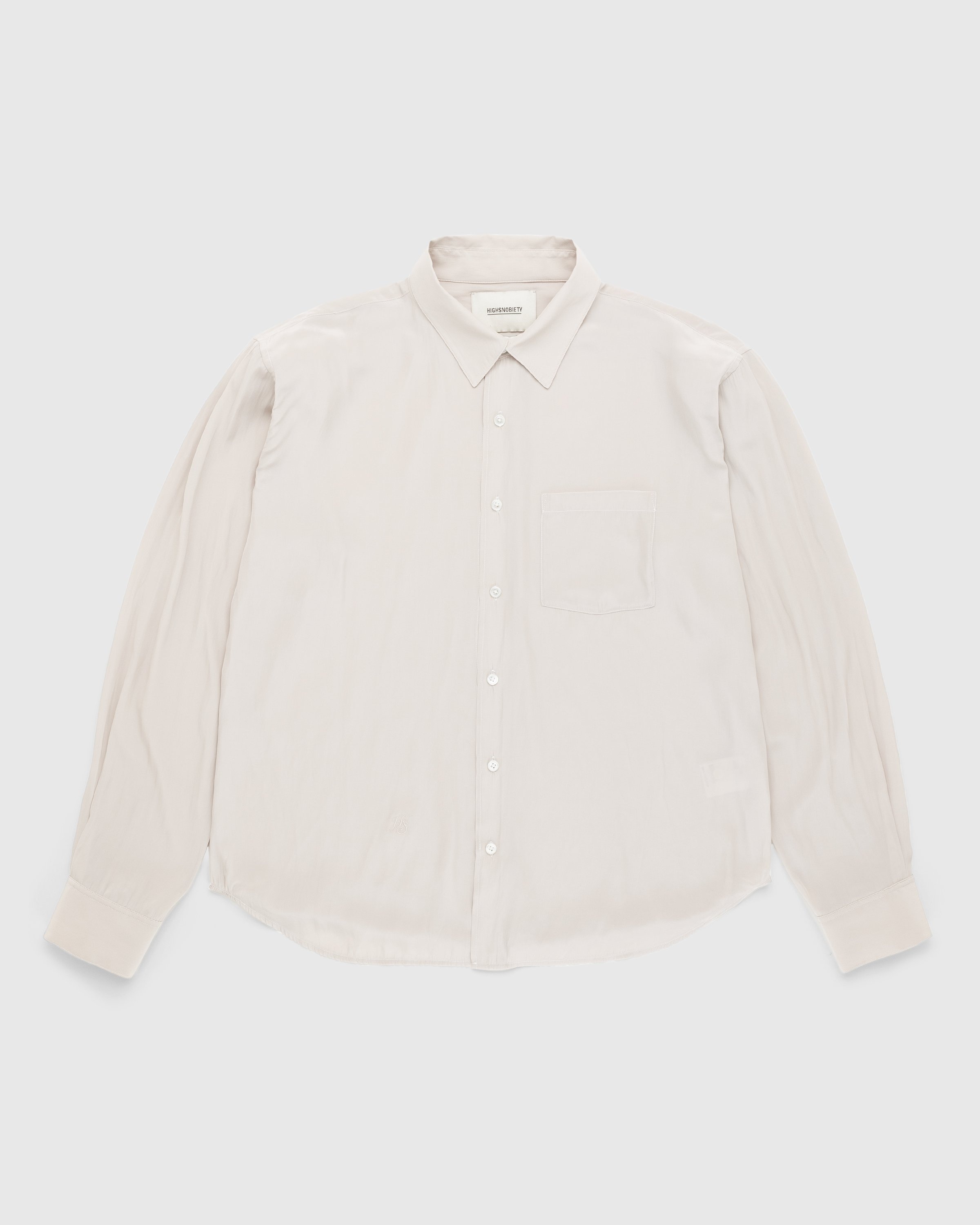 Highsnobiety – Lightweight Long-Sleeve Shirt Beige - Shirts - Beige - Image 1