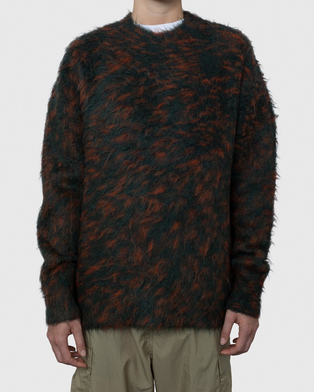 Acne Studios – Hairy Crewneck Sweater Green - Knitwear - Green - Image 2