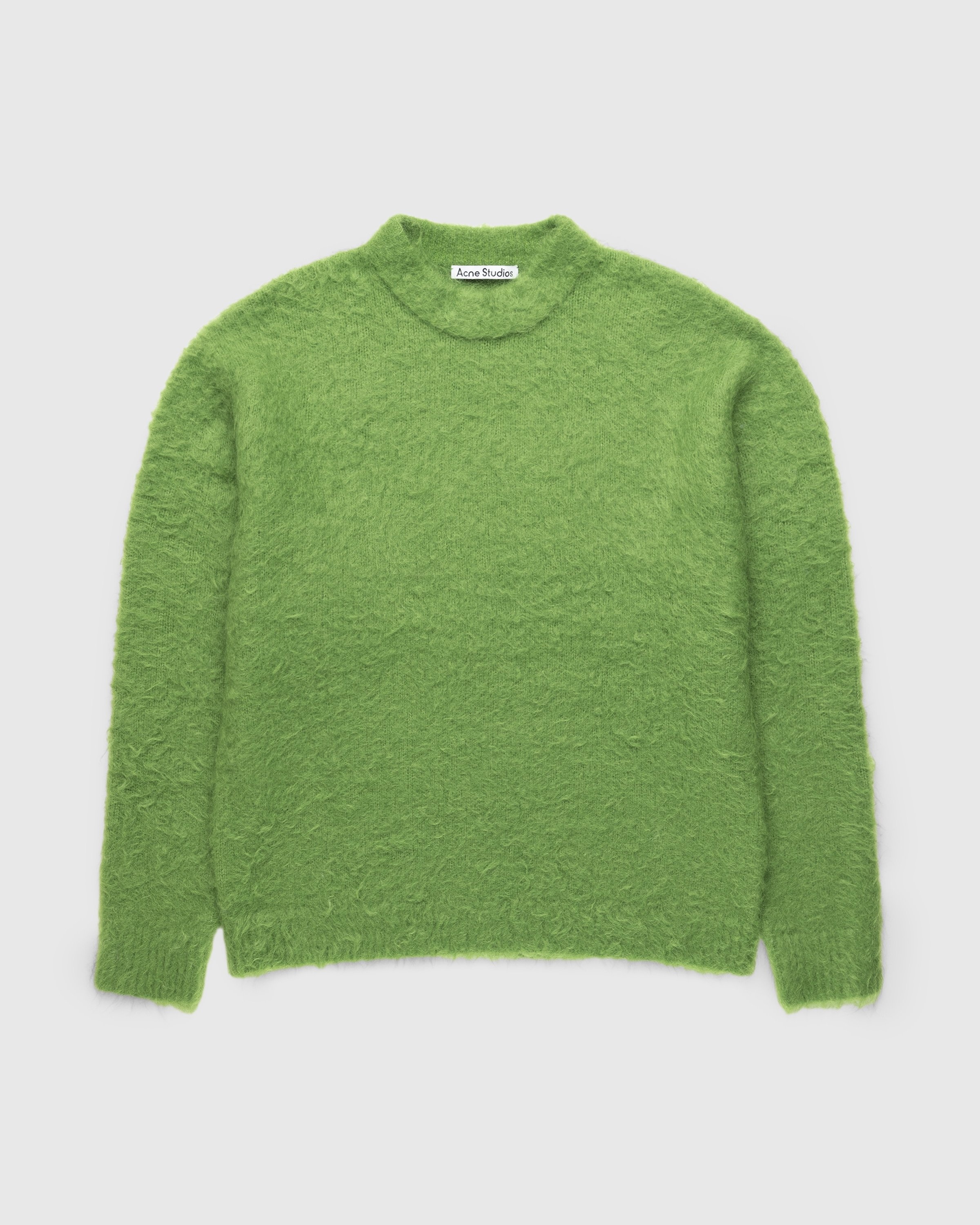 Acne Studios – Hair Crewneck Sweater Pear Green - Knitwear - Green - Image 1
