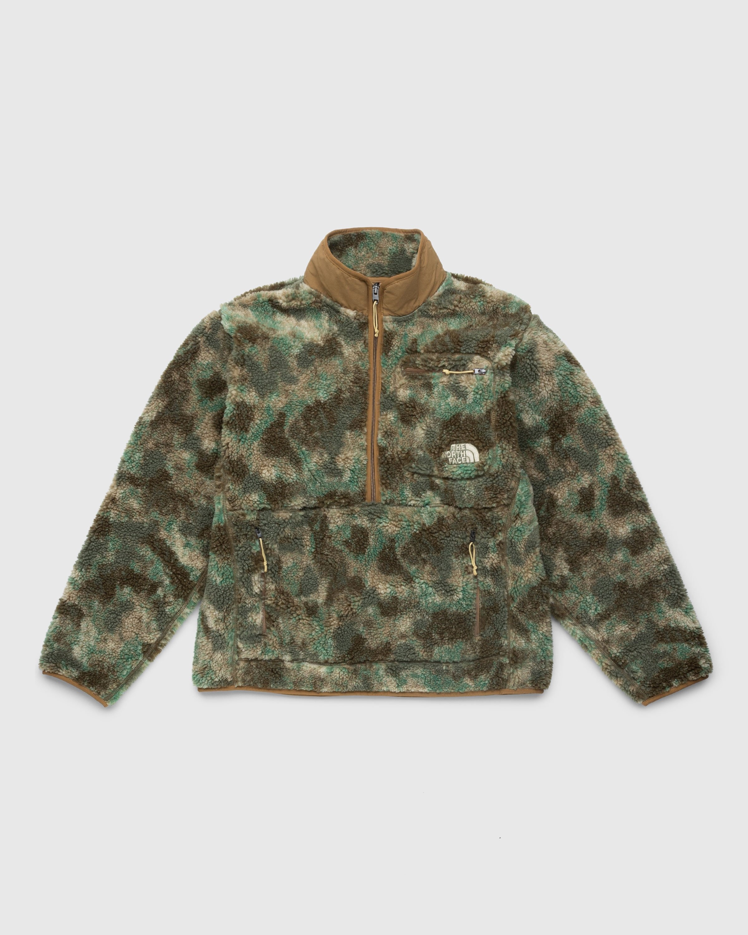 The North Face – Extreme Pile Pullover Military Olive/Stippled Camo Print