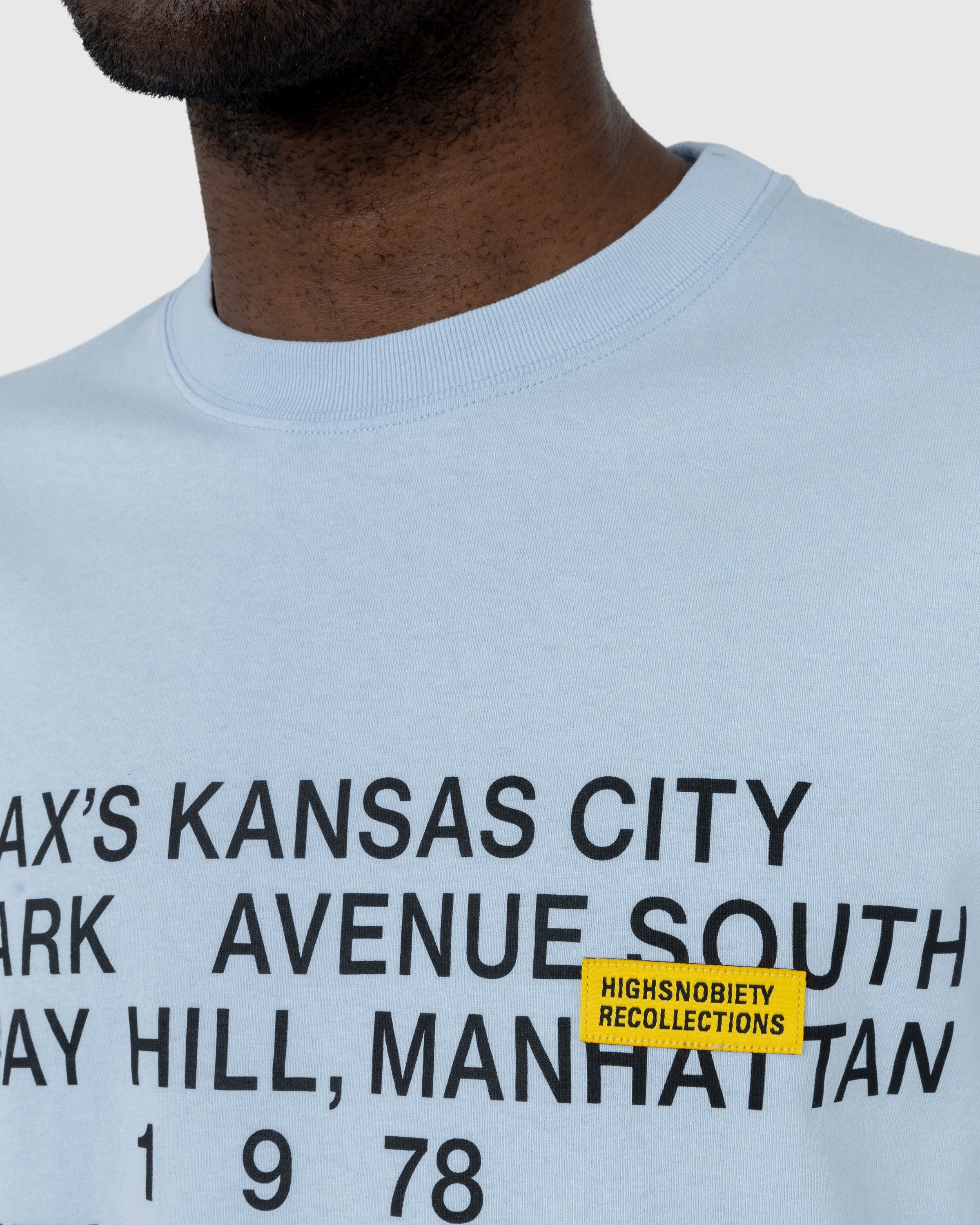 Highsnobiety – New York Line Short Sleeve Jersey Light Blue - Tops - Blue - Image 6