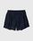 Our Legacy – Drape Tech Trunks Dark Navy - Shorts - Blue - Image 1