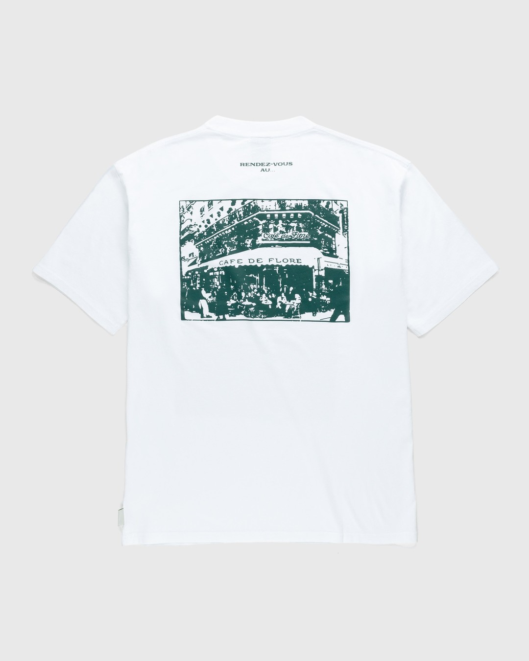 Café de Flore x Highsnobiety – Not In Paris 4 Storefront T-Shirt White - Tops - White - Image 1