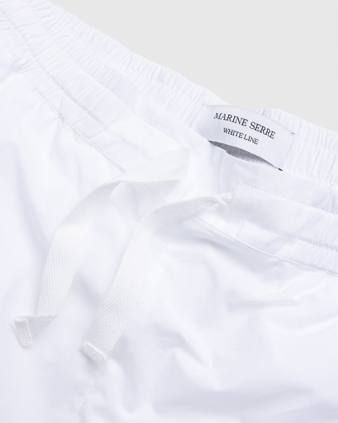 Marine Serre – Regenerated Household Linen Pajama Pants White - Pants - White - Image 5