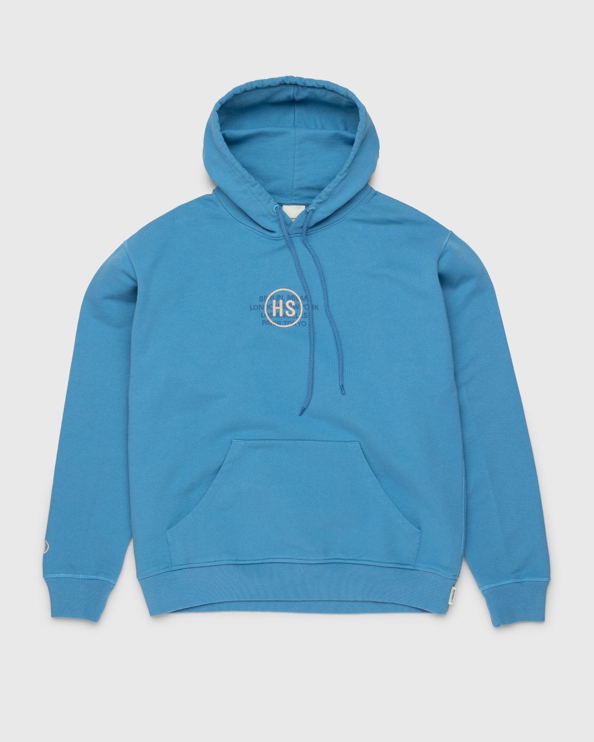 Highsnobiety – Logo Hoodie Blue - Sweats - Blue - Image 1