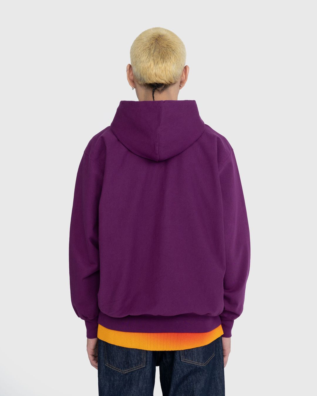 Auralee Super Milled Sweat Pullover Parka in Light Khaki