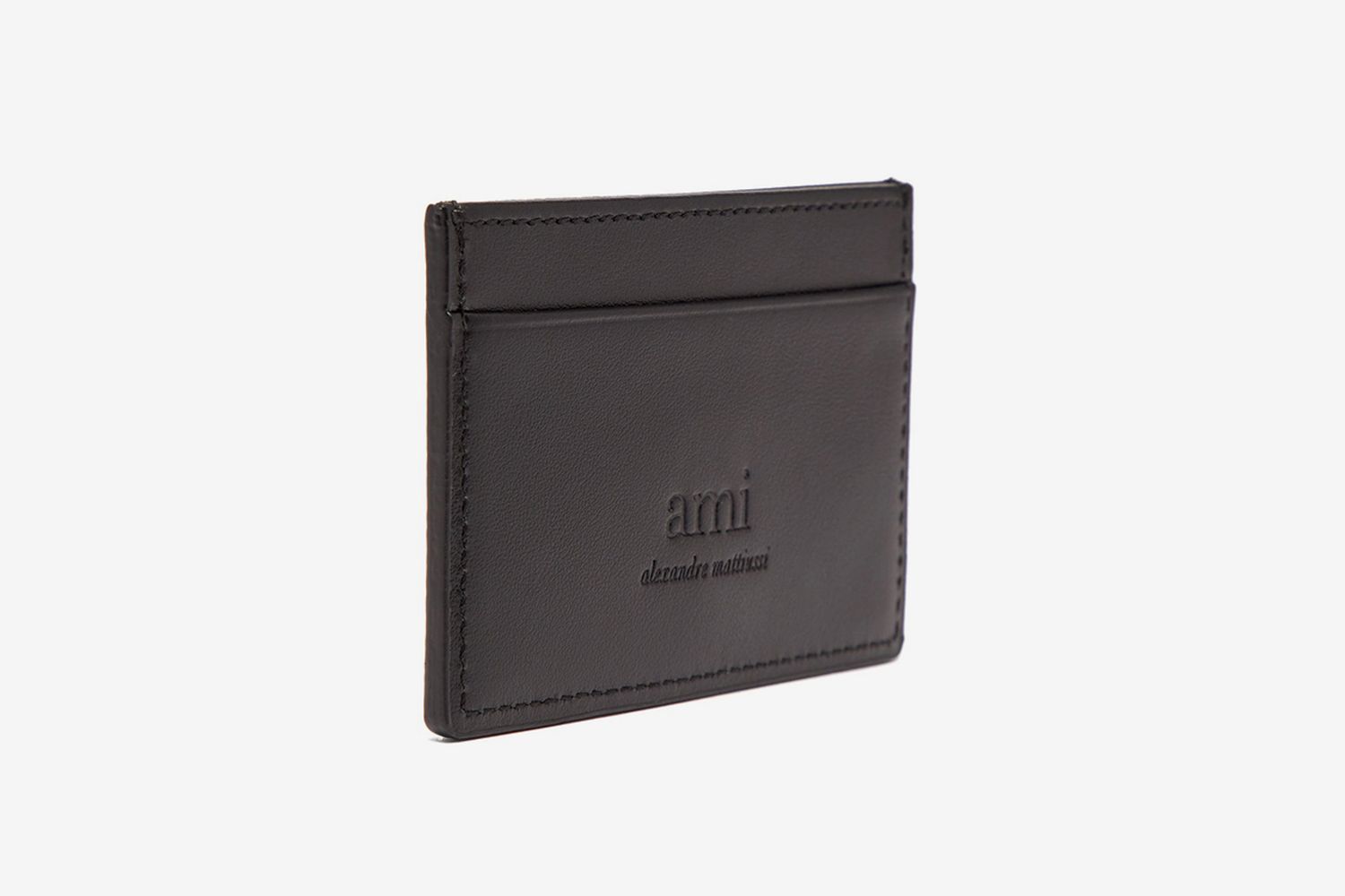 Logo-Patch Leather Cardholder