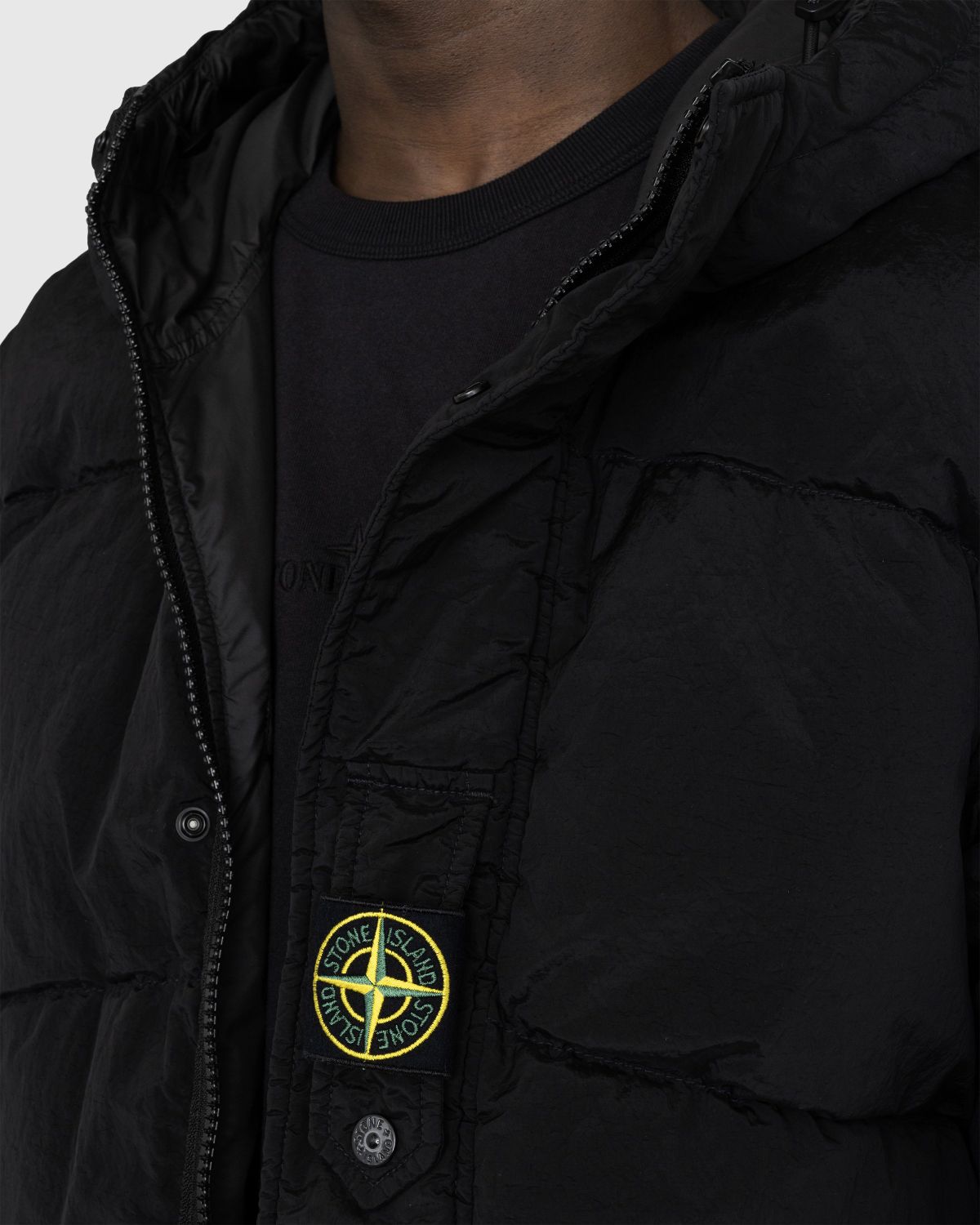 Stone Island – Reversible Nylon Metal Down Jacket Black - Outerwear - Black - Image 4