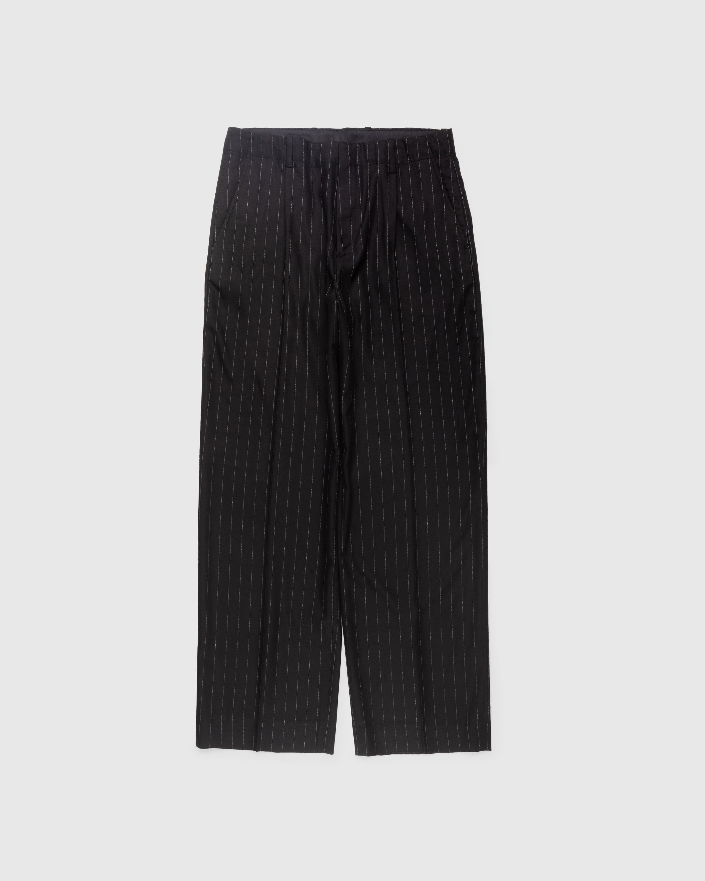 Our Legacy – Borrowed Chino Black Chalk Stripe - Pants - Black - Image 1