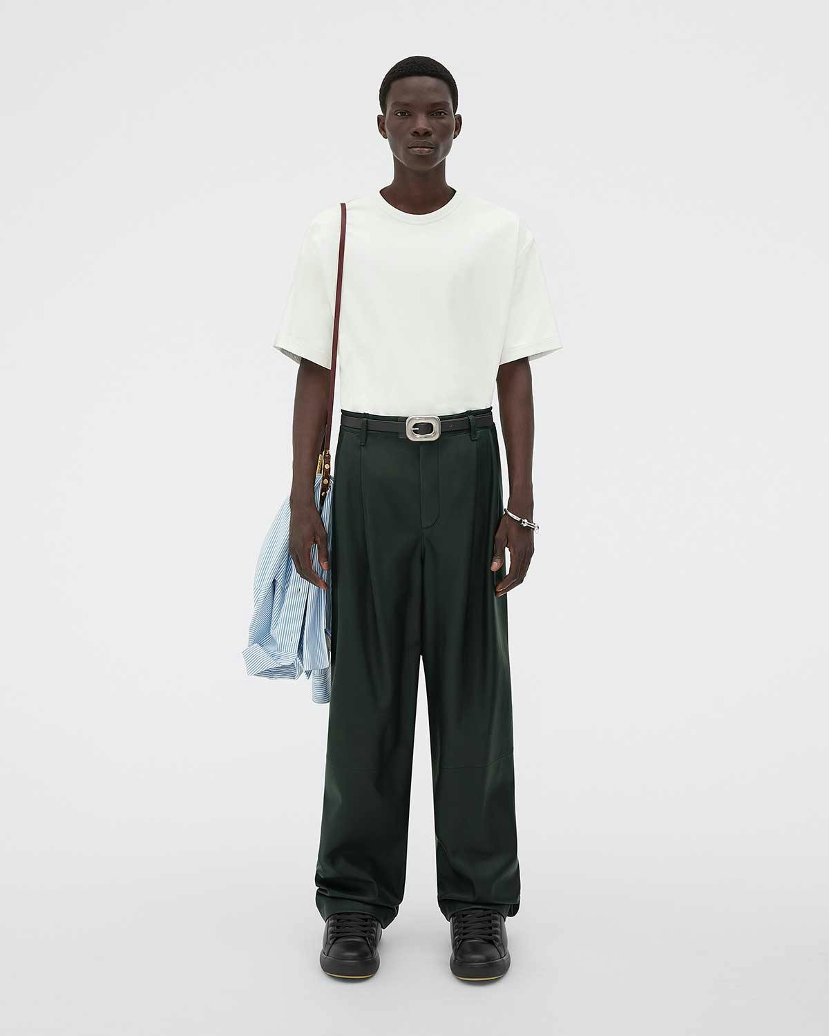 Bottega Veneta's Trompe L'oeil Leather Jeans & Shirts Ain't Cheap