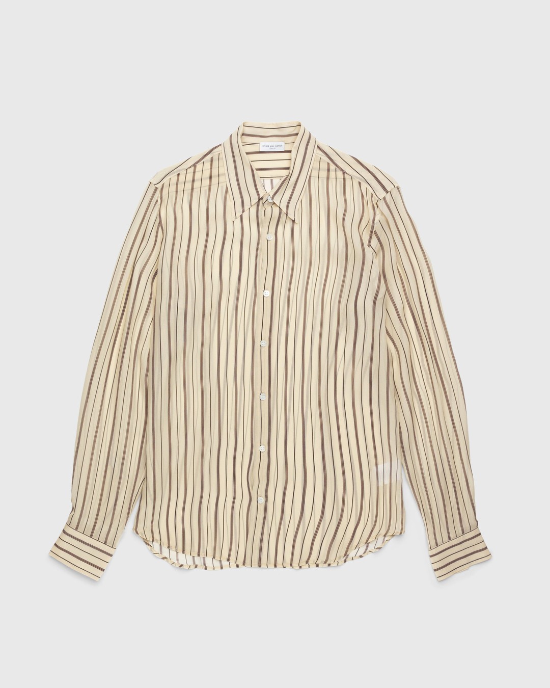 Dries van Noten – Celdon Shirt Ecru - Longsleeve Shirts - Beige - Image 1