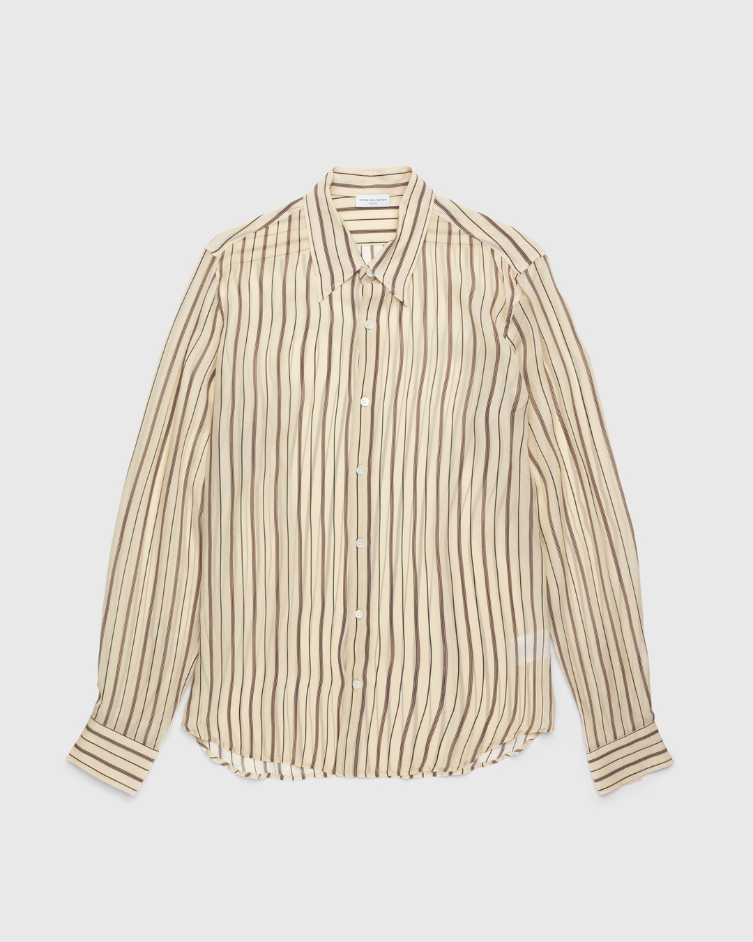 Dries van Noten – Celdon Shirt Ecru - Shirts - Beige - Image 1