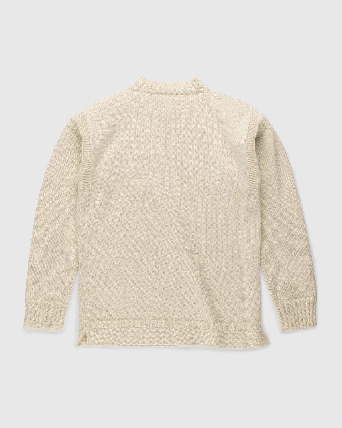 Maison Margiela – Pullover Ecru - Knitwear - Beige - Image 2