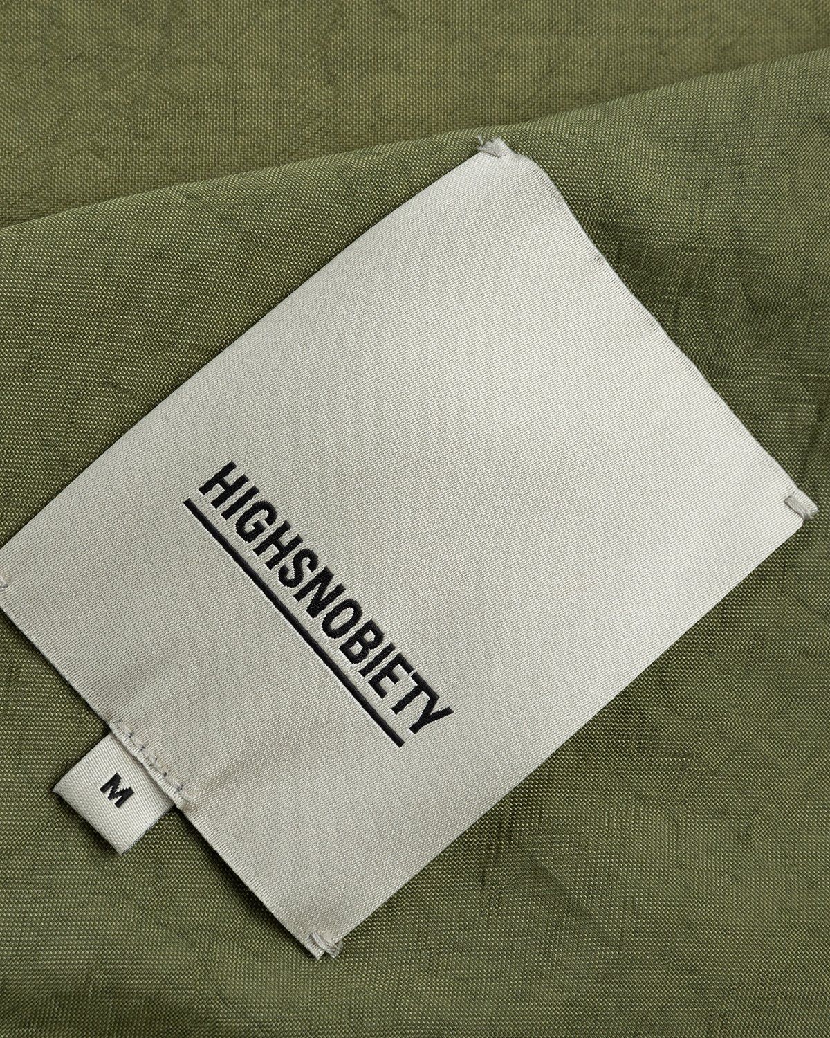 Highsnobiety – Stonewashed Nylon Coach Jacket Olive - Outerwear - Green - Image 7