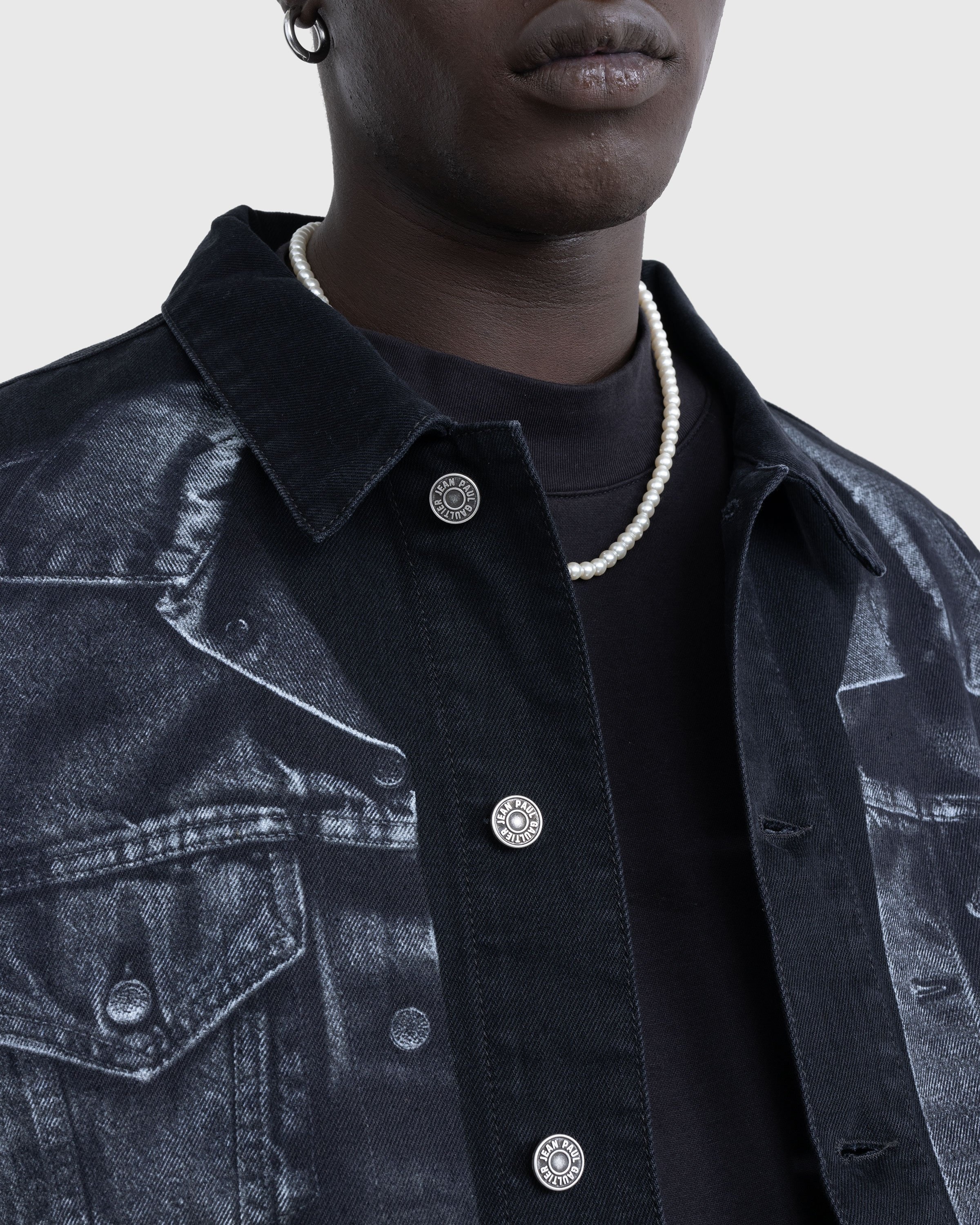 Jean Paul Gaultier – Trompe L'œil Denim Jacket Black