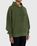 Highsnobiety – Script Logo Reverse Fleece Hoodie Green - Sweats - Green - Image 4