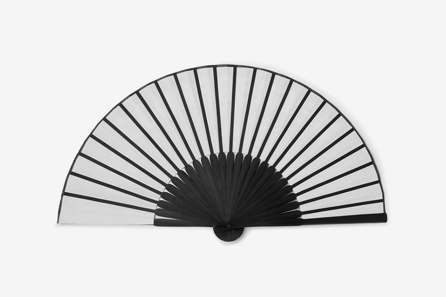 Printed Paper And Bamboo Fan