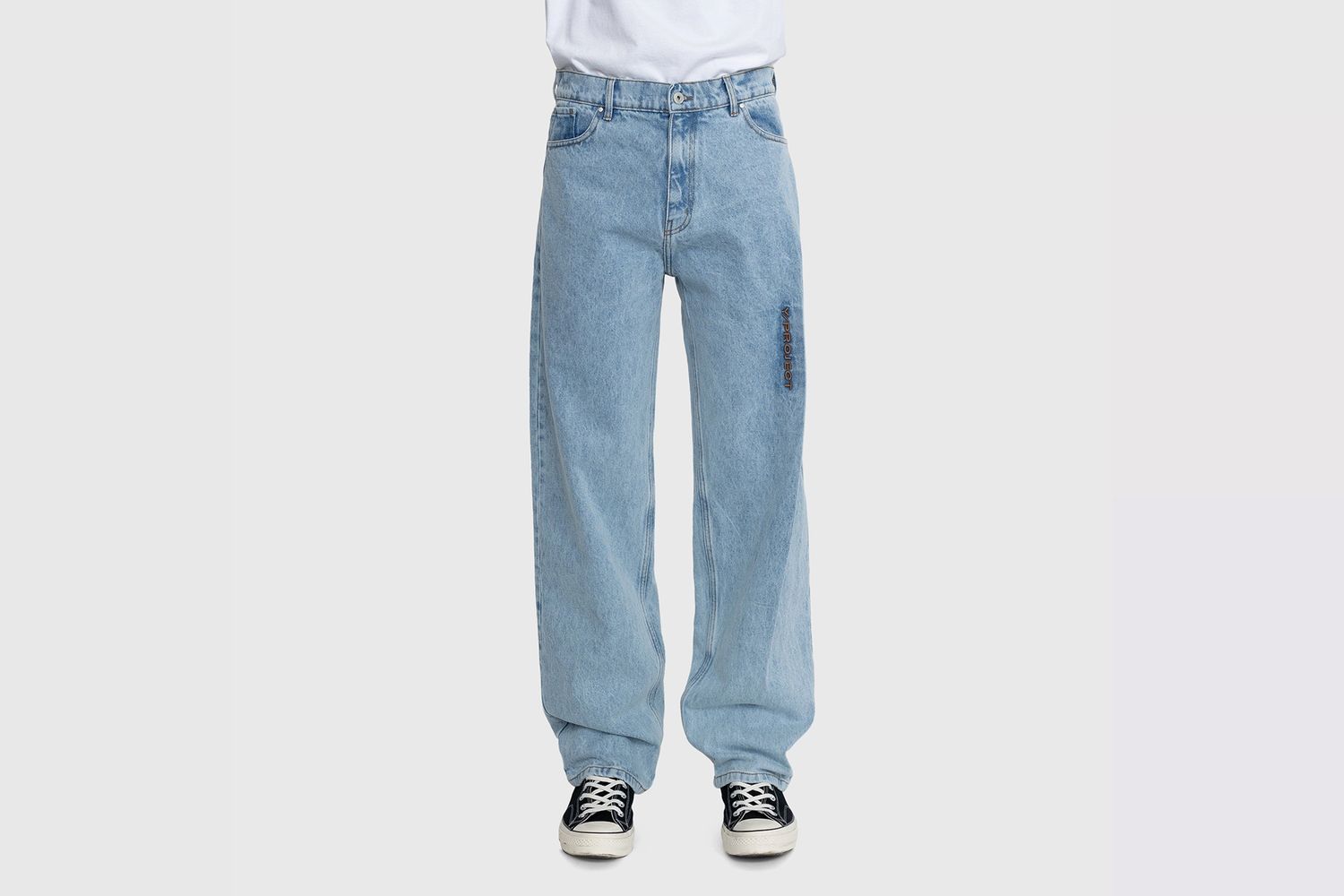 Pinched Logo Jeans