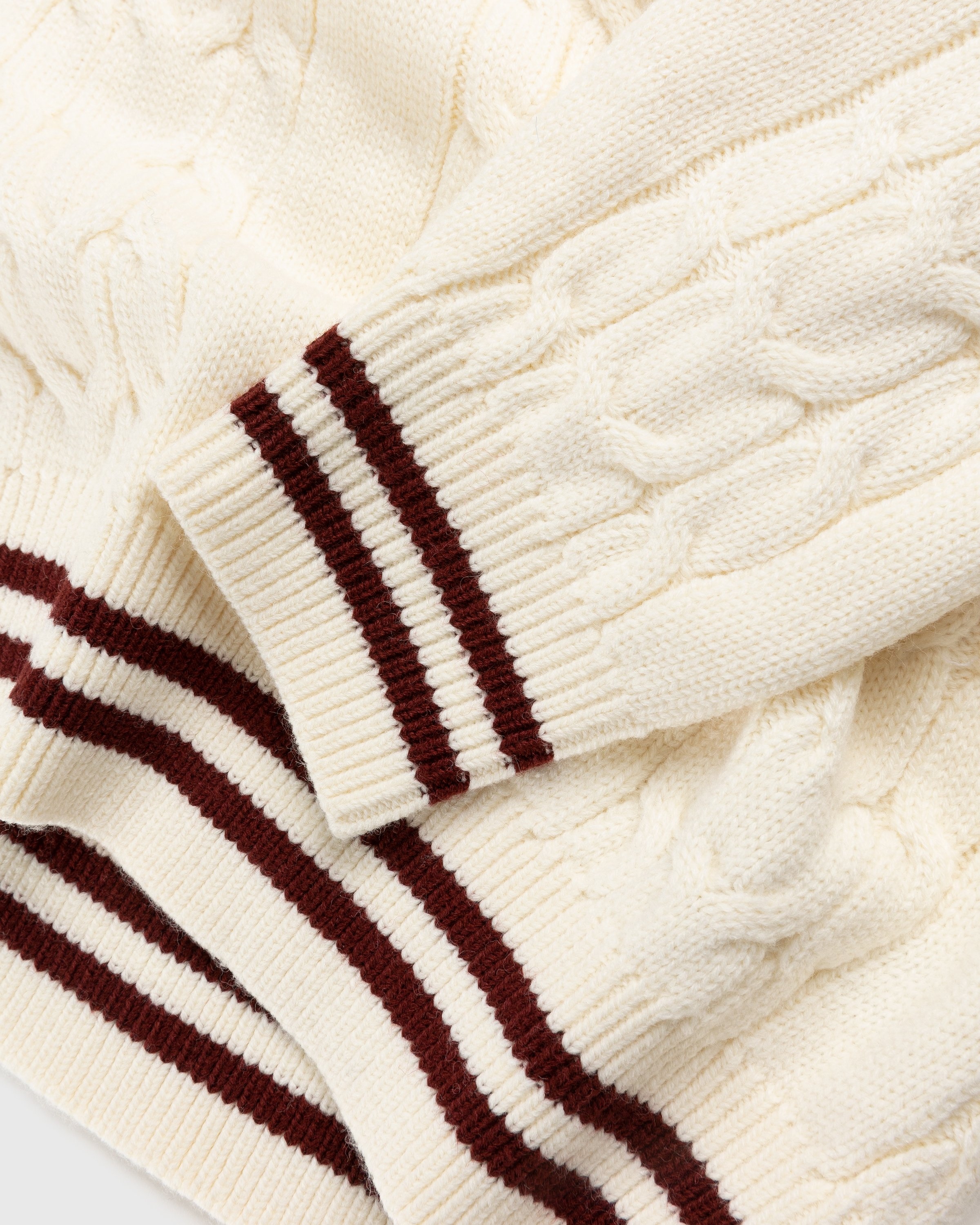 Patta – Premium Cable Knitted Sweater Vanilla Ice - Knitwear - White - Image 5