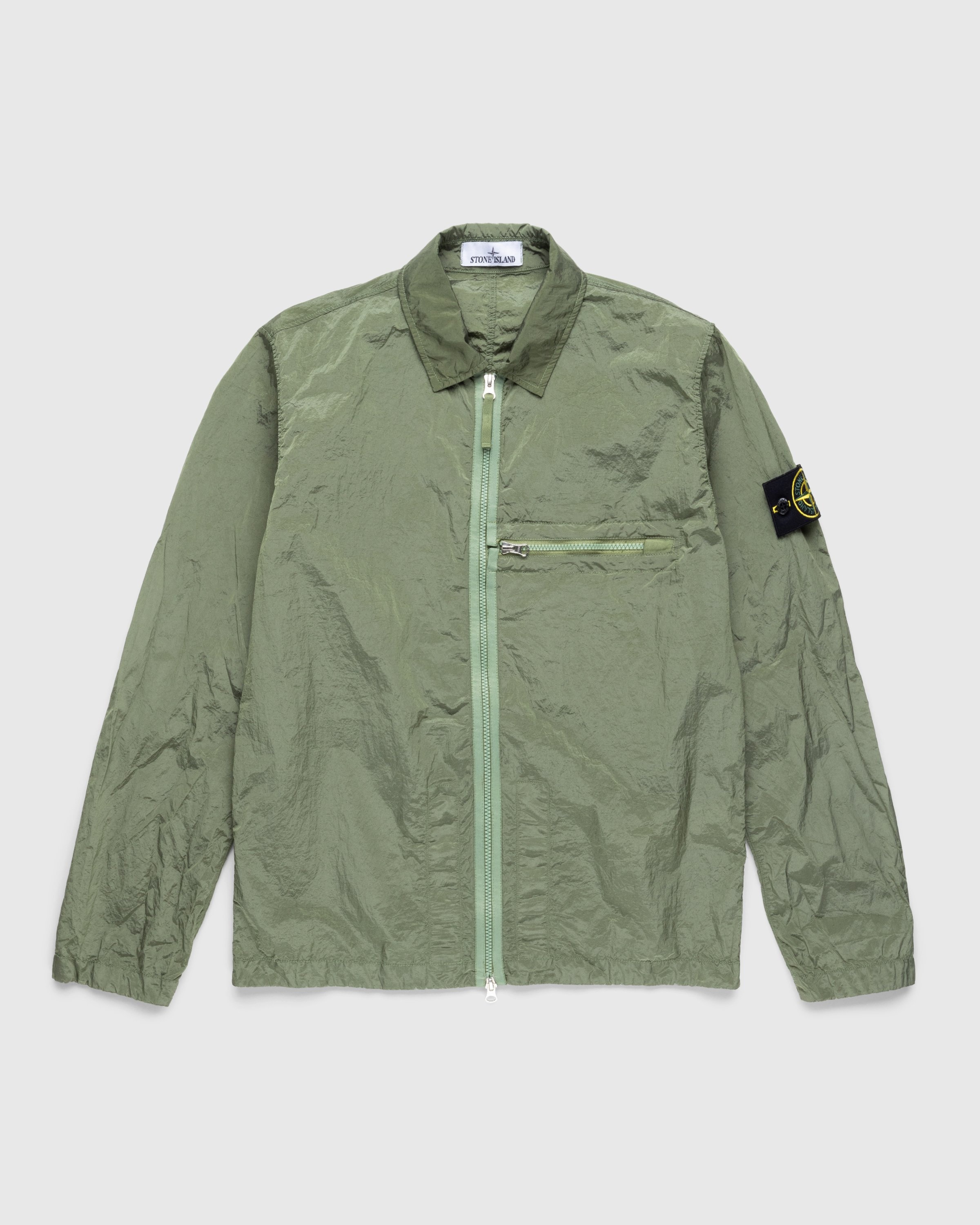 Stone island outlet overshirt green