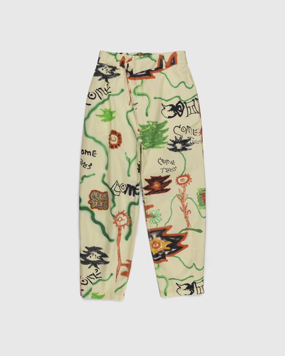 Converse x Come Tees – Floral Triangle Front Chino Bone - Pants - Multi - Image 1