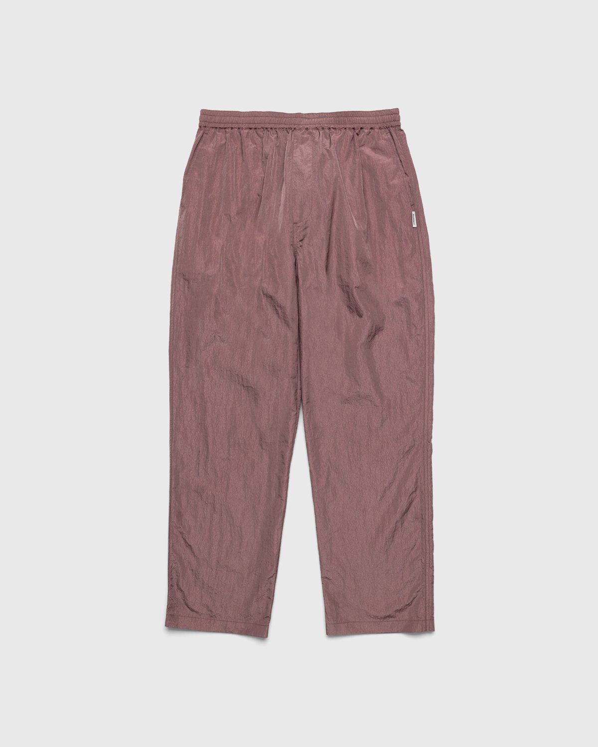 Highsnobiety – Crepe Nylon Elastic Pants Rose Gold - Pants - Pink - Image 1
