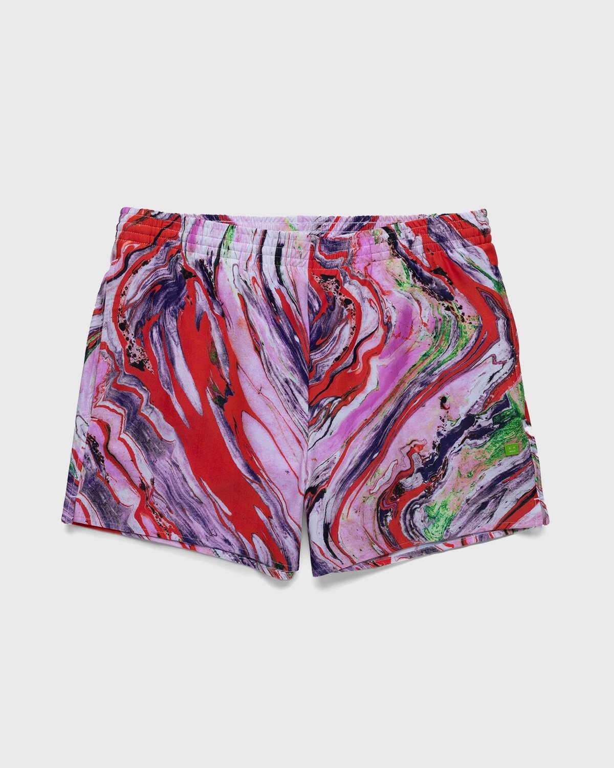 Acne Studios – Marble Swim Shorts Neon Red - Shorts - Red - Image 1