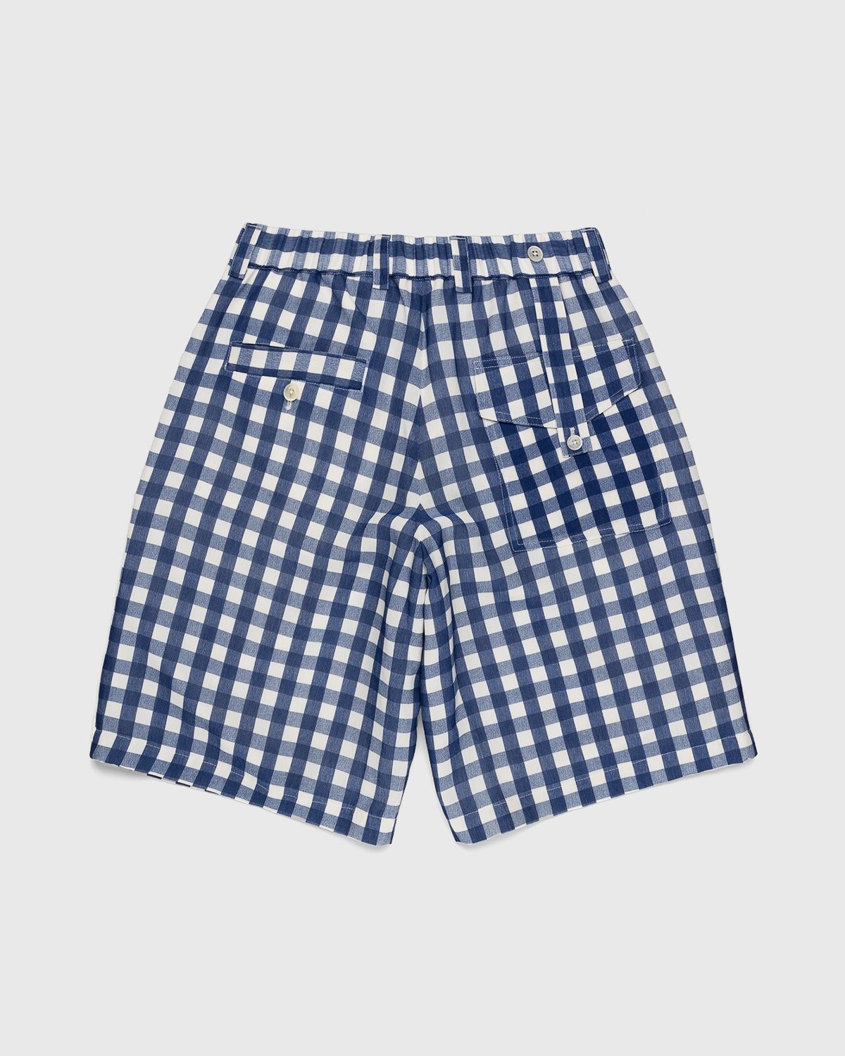 JACQUEMUS – Le Short Gelati Navy Checks - Shorts - Blue - Image 4