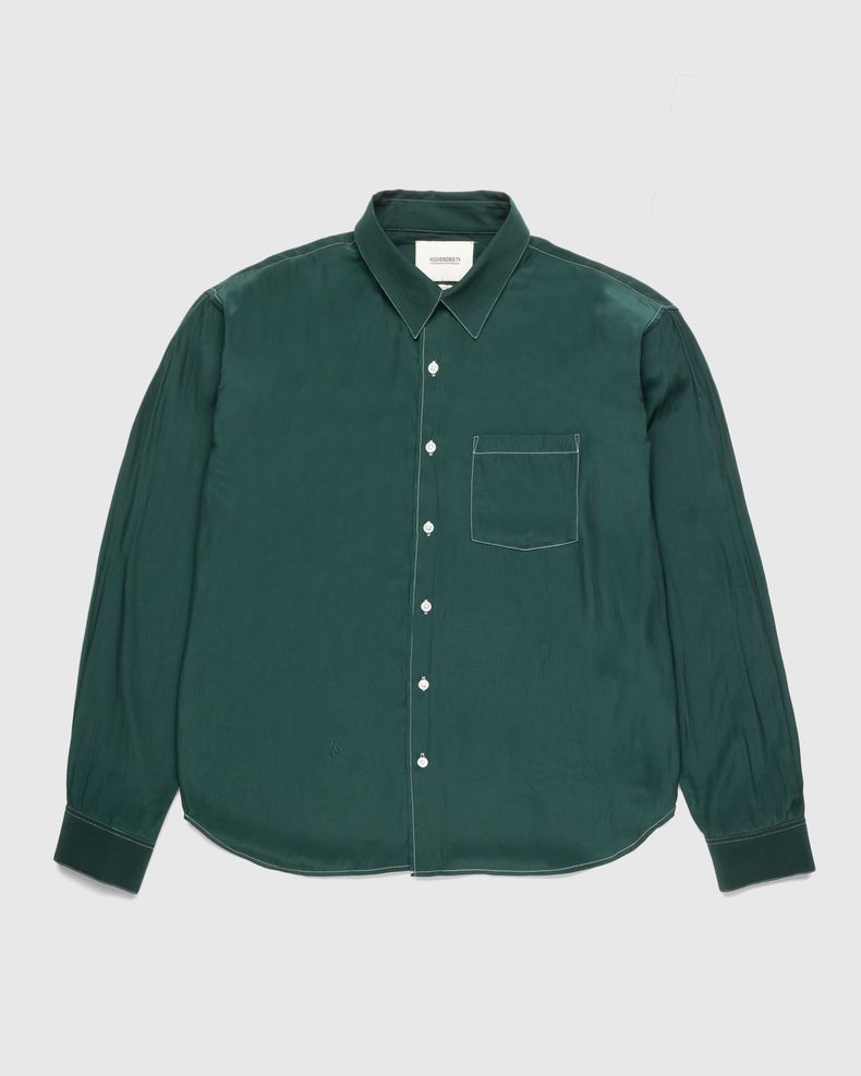 Highsnobiety – Lightweight Long-Sleeve Shirt Dark Green