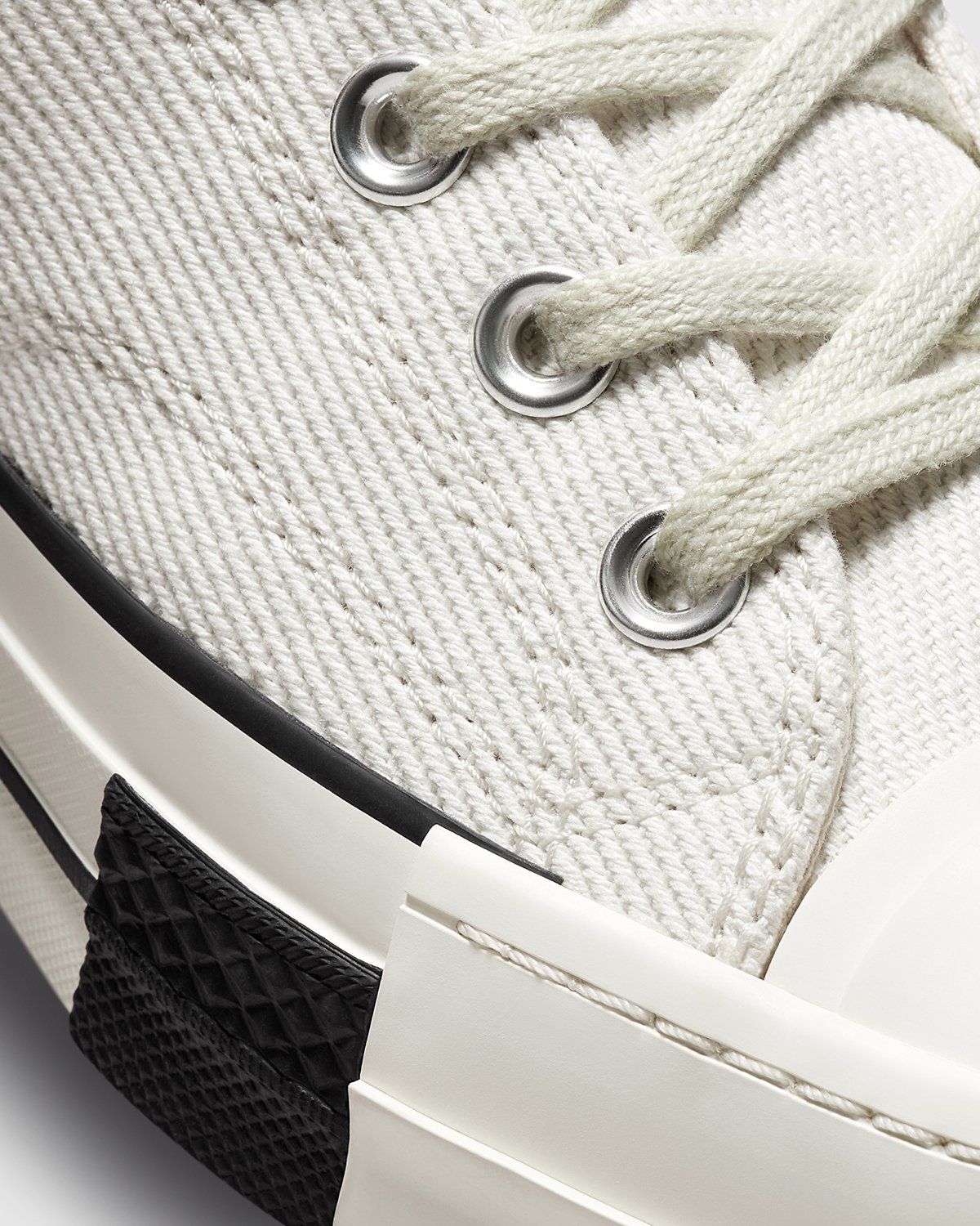 Converse x Rick Owens – DRKSTAR Chuck 70 High Lily White Egret Black - Sneakers - White - Image 8