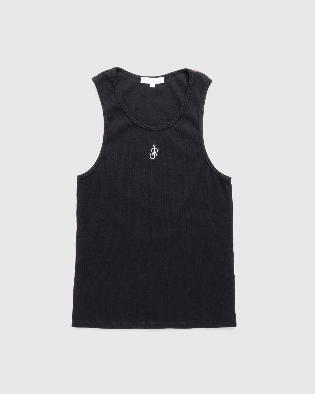 J.W. Anderson – Reclining Stud Back Print Vest Black - Tank Tops - Black - Image 1