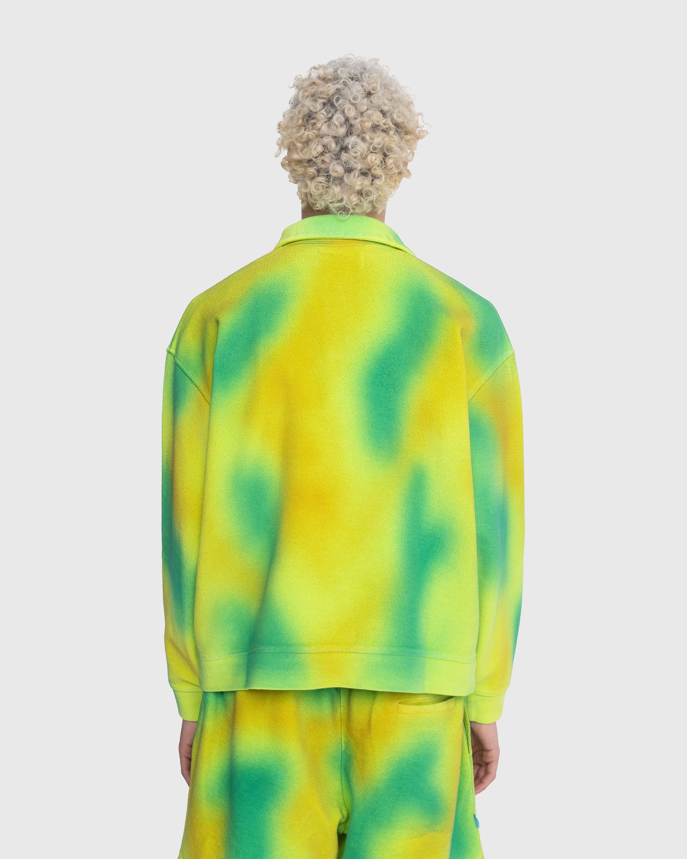 Bonsai – Spray Dyed Longsleeve Polo Yellow - Knitwear - Yellow - Image 4