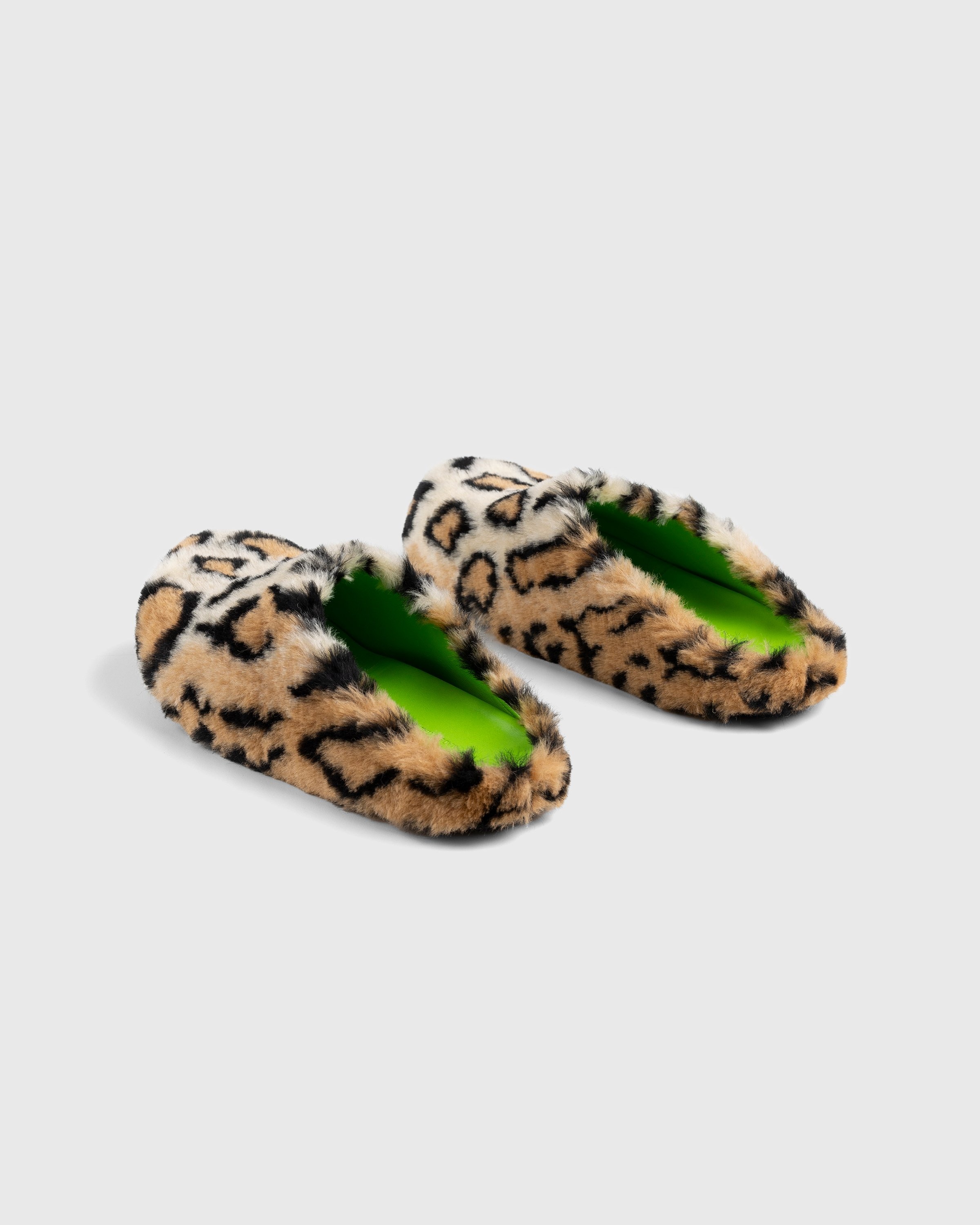 Marni – Leopard Mule Sabot - Mules - Brown - Image 4