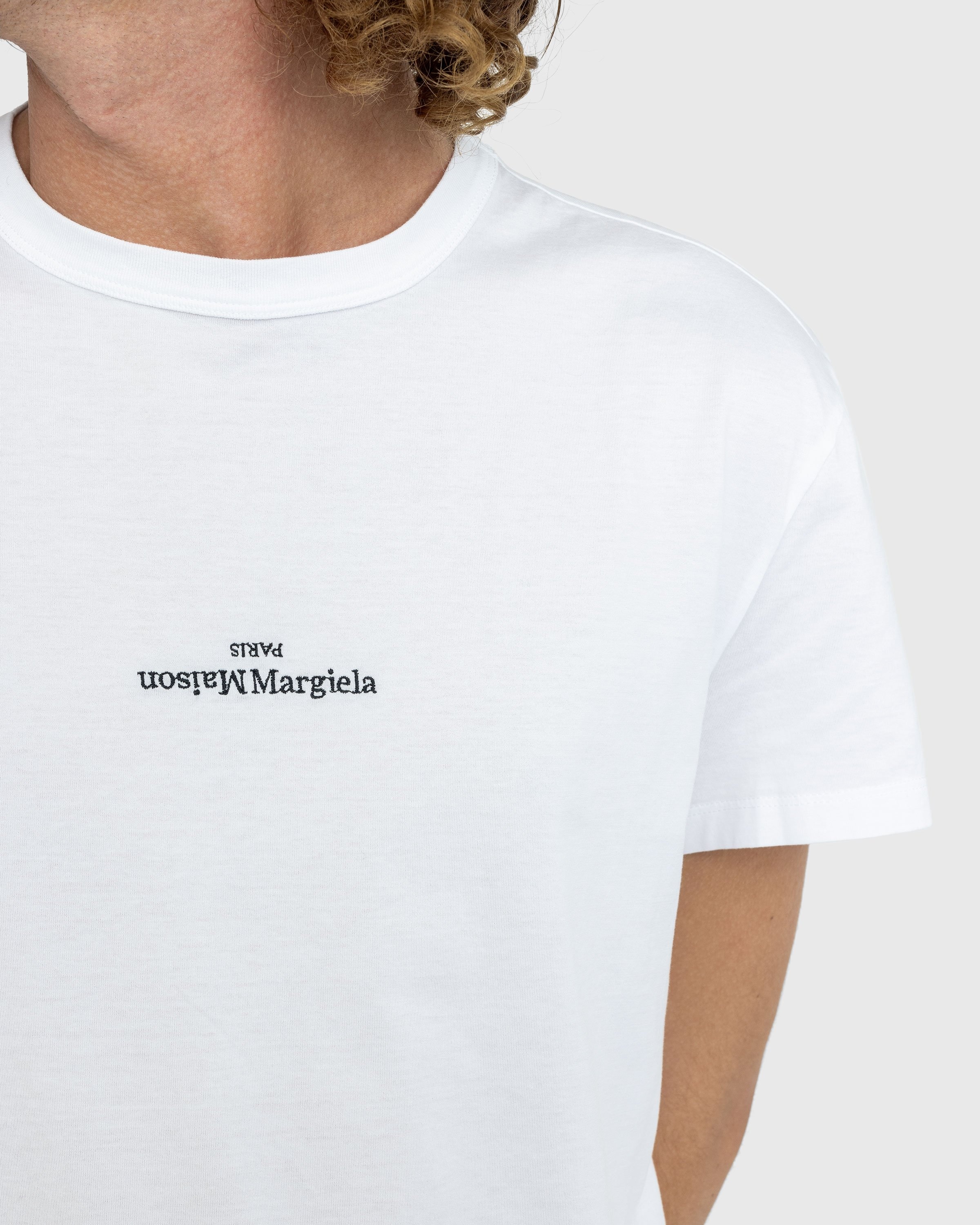 Maison Margiela – Logo T-Shirt White - Tops - White - Image 4