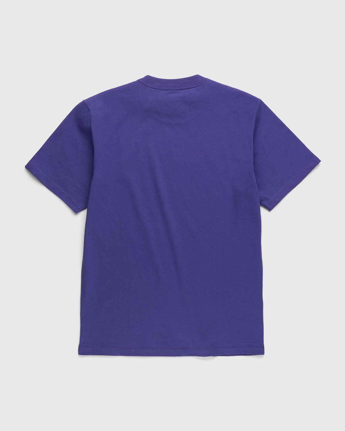 Carhartt WIP – University Script T-Shirt Razzmic White - Tops - Purple - Image 2