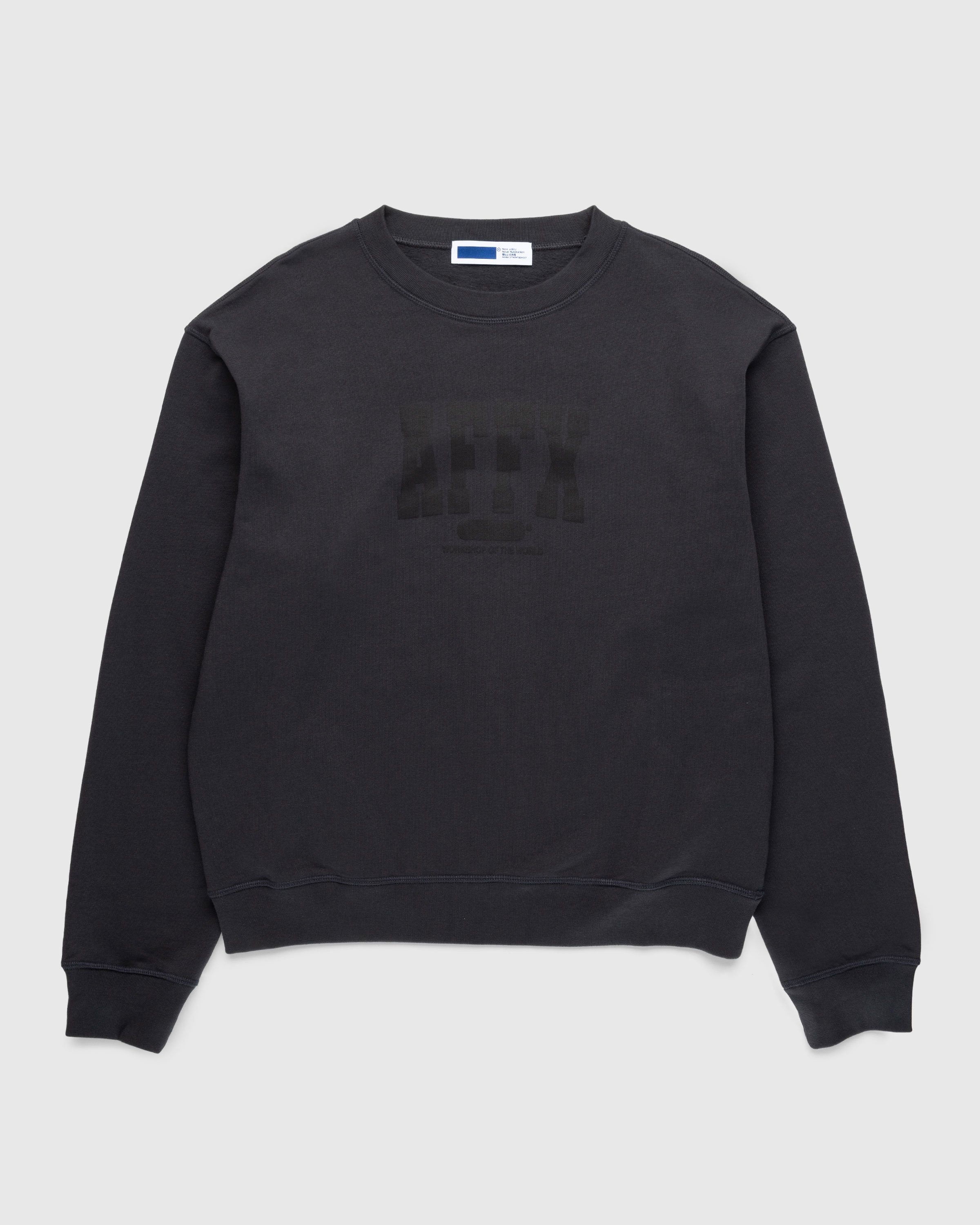 AFFXWRKS Varsity Sweatshirt Soft Black Highsnobiety Shop